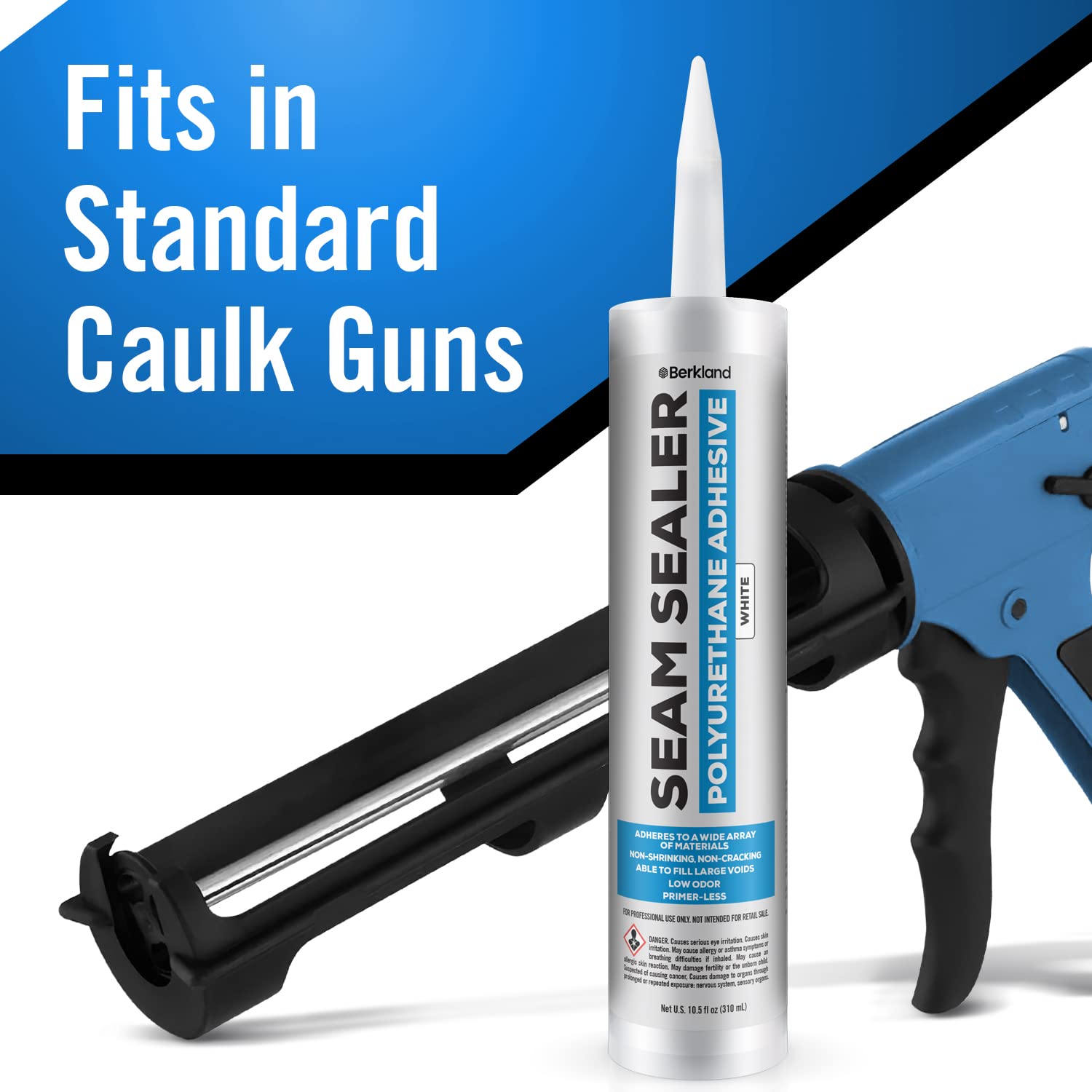 Polyurethane Seam Sealer Automotive Compound Kit - Durable & Flexible Auto Body Filler - Seam & Joint Compound For Bare, Primed Or Painted Surfaces - Automotive Seam Sealer White - Rv Roof Sealant