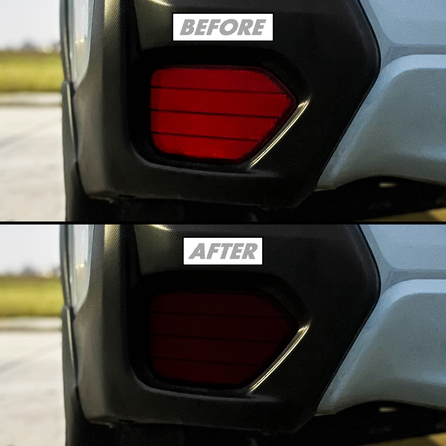 Slickmod Precut Vinyl Smoke Tint For 2018-2022 Subaru Crosstrek Reflector (4. Reflector, 20% Dark Smoke)