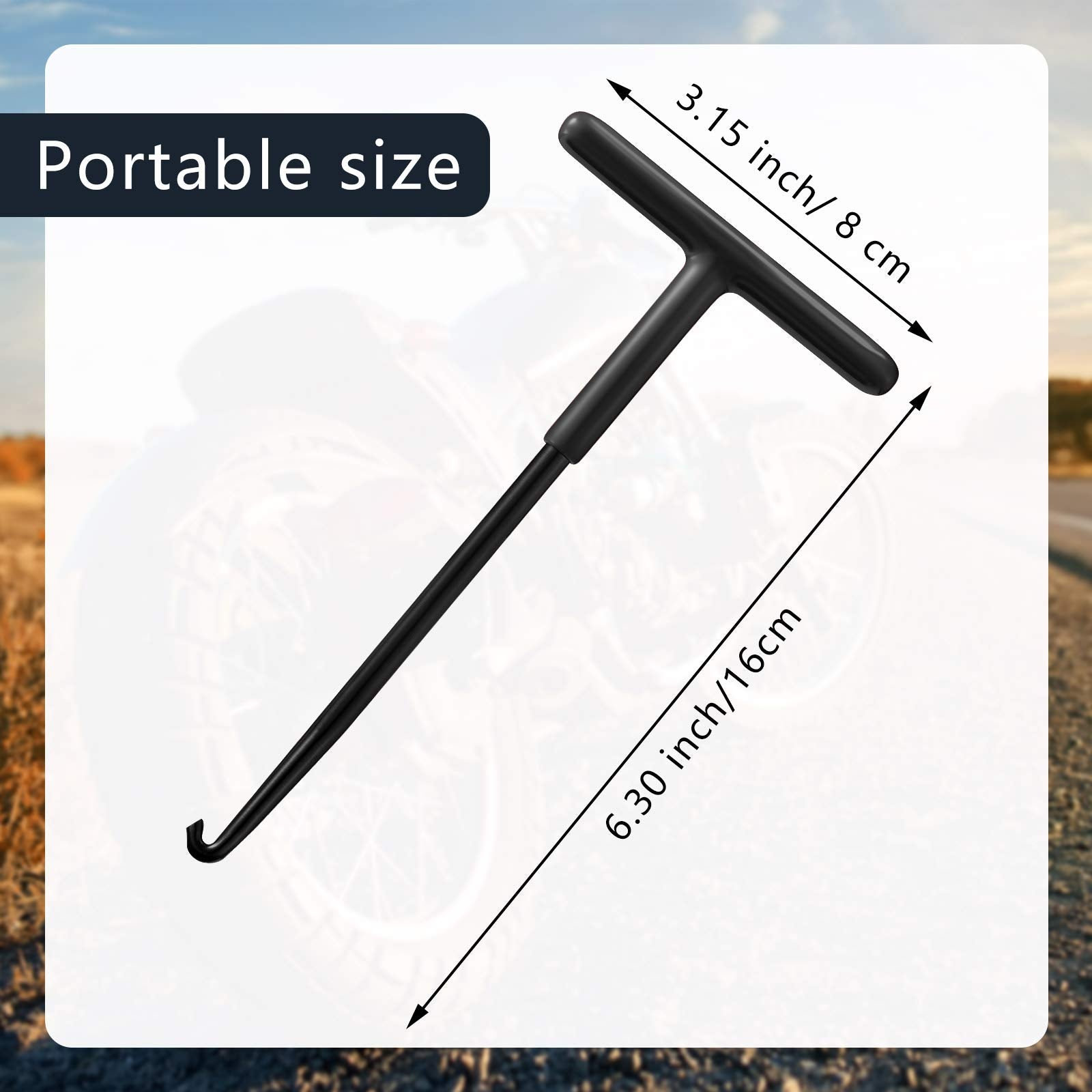 2 Pieces Exhaust Spring Puller Tool Hooks Tool Exhaust Hangers Removal Motorcycle Trampoline T Handle Hooks Expander Snowmobile