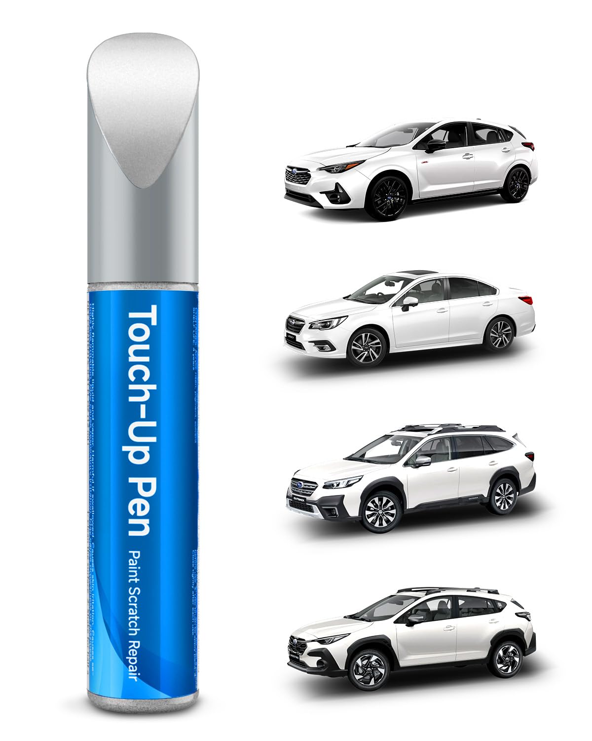 K1X Crystal White Pearl Tricoat Compatible with Subaru Exact Match Touch Up Paint Car Scratch Repair