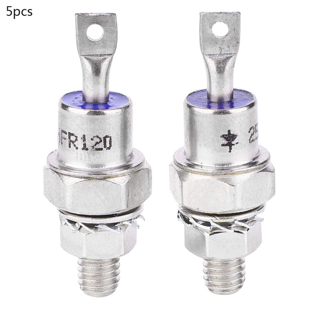 5 Pair 25Hfr 25Hf Rectifier Diode 25A 1200V Iron Base Forward/Reverse Polarity Rotating Diode Spiral Rectifier Diode