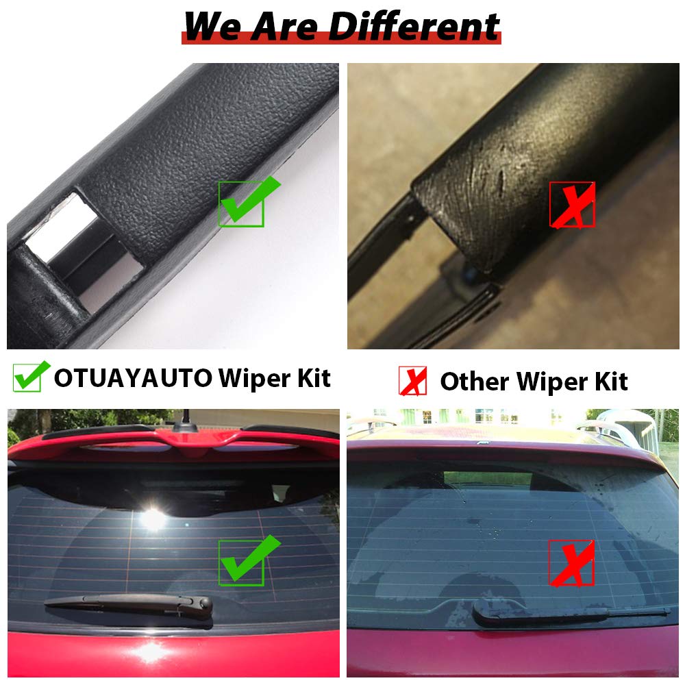 15277756 Replacement For Gmc Yukon 2007-2014 Rear Windshield Back Wiper Arm Blade Set