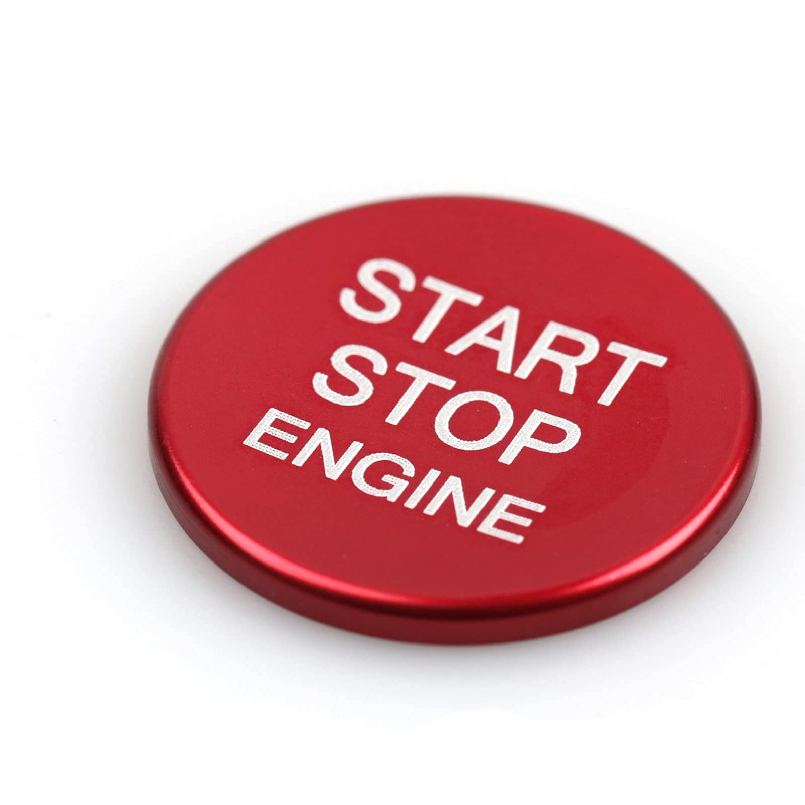 HENGYUESHANG Car Engine Start Stop Button Cover Sticker Trim for Alfa Romeo Giulia Stelvio 2016-2023 - Engine Start Stop Décor