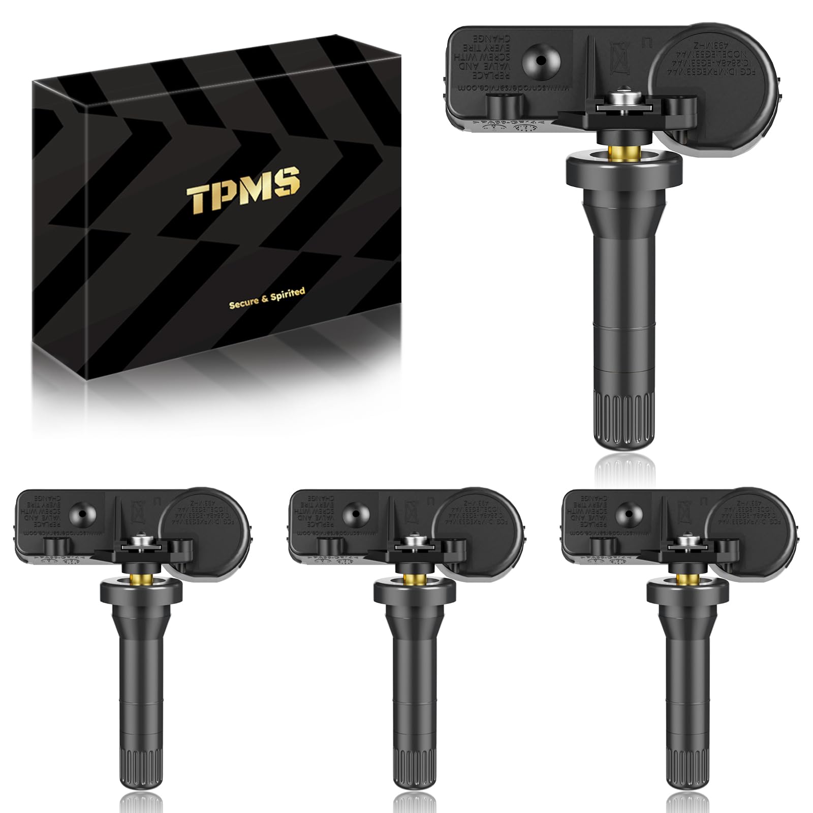 PUMBOAT TPMS 433Mhz Tire Pressure Monitoring Sensor Compatible with-:RAM 1500 (10-13)/RAM 2500 (10-13)/RAM 3500 (10-13)-:Dodge C