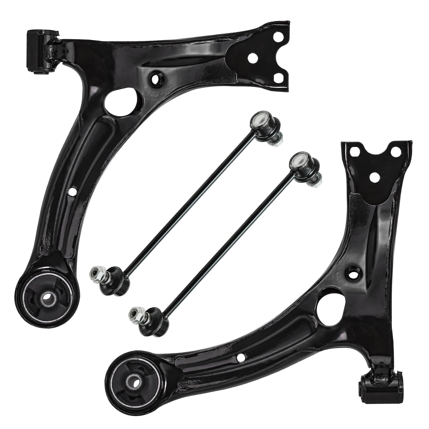 Detroit Axle - 4pc Front End Suspension Kit for 2003-2013 Toyota Corolla, 2003-2008 Matrix Pontiac Vibe, 2 Lower Control Arms 2 