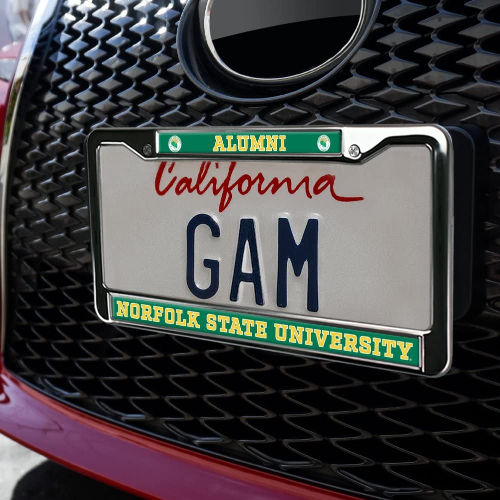 Norfolk State Alumni Logo Full Size Standard License Plate Metal Frame