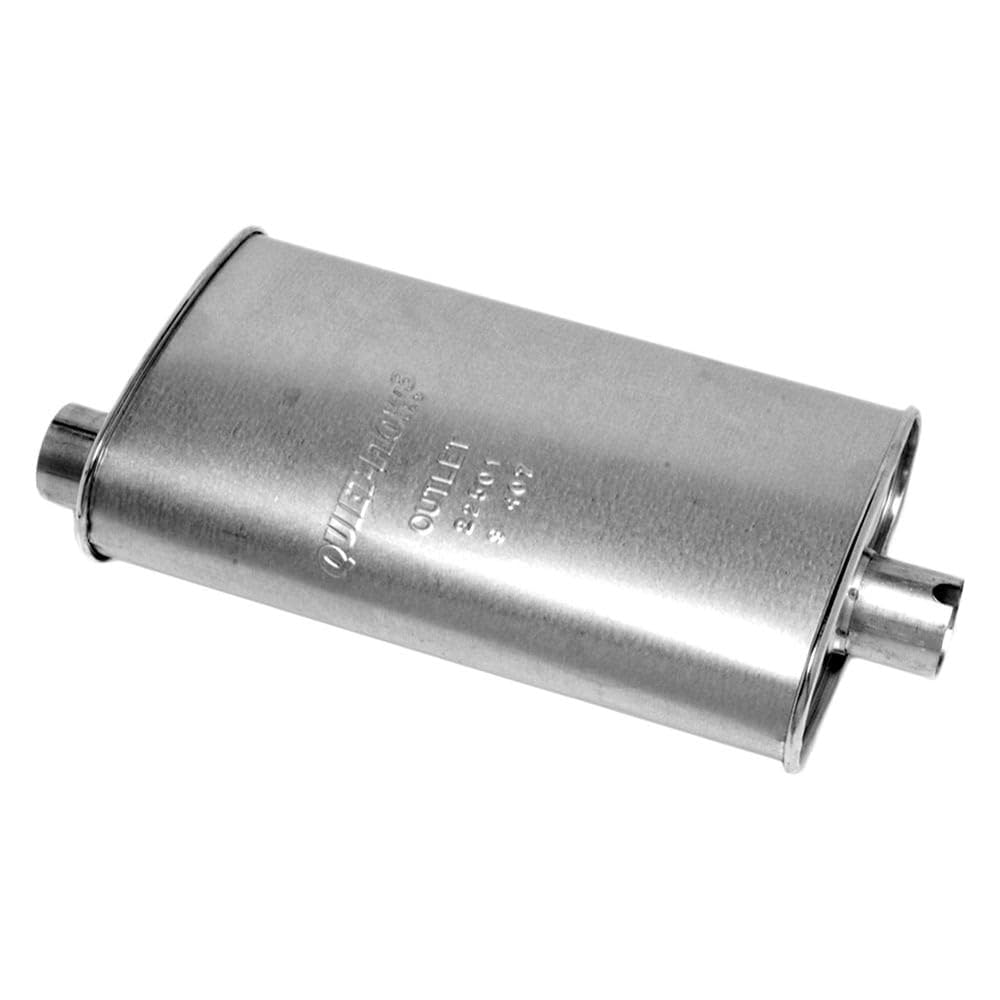 Walker Quiet-Flow Ss 22501 Direct Fit Exhaust Muffler 2.25 Inlet (Id) 2.25 Outlet (Id) For Jeep Wrangler