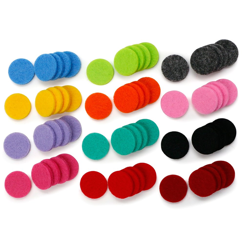 Royaroma 22Mm Replacement Refill Pads(60Pcs) For 30Mm Stainless Steel Essential Oil Diffuser Necklace Pendant Locket Car Diffuse