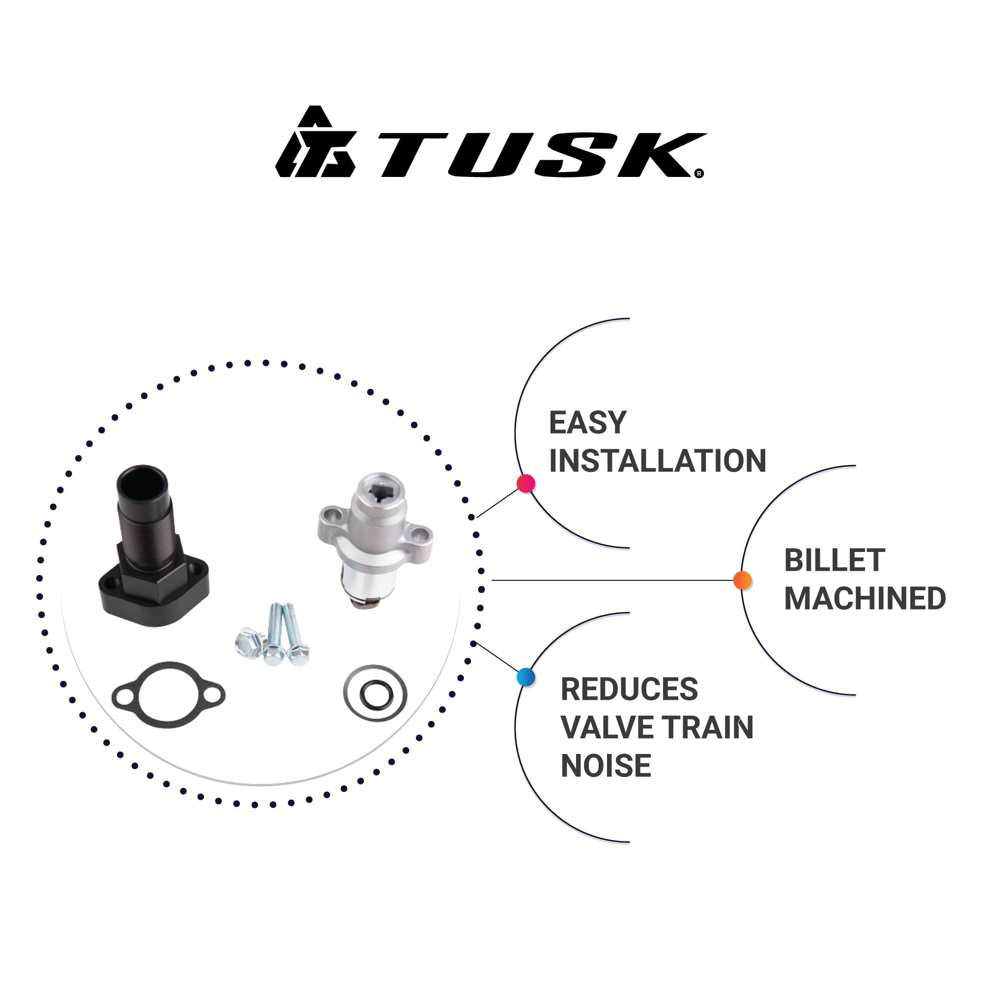 Tusk Automatic Cam Chain Tensioner Kit Black Anodized For Polaris Rzr Xp 4 1000 2014-2016