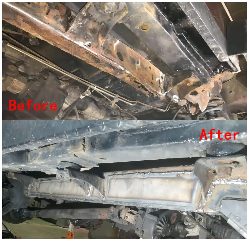 KUAFU Center Skid Plate Rust Repair Frame Compatible With 1997-2002 Jeep Wrangler TJ RH LH with Bolts