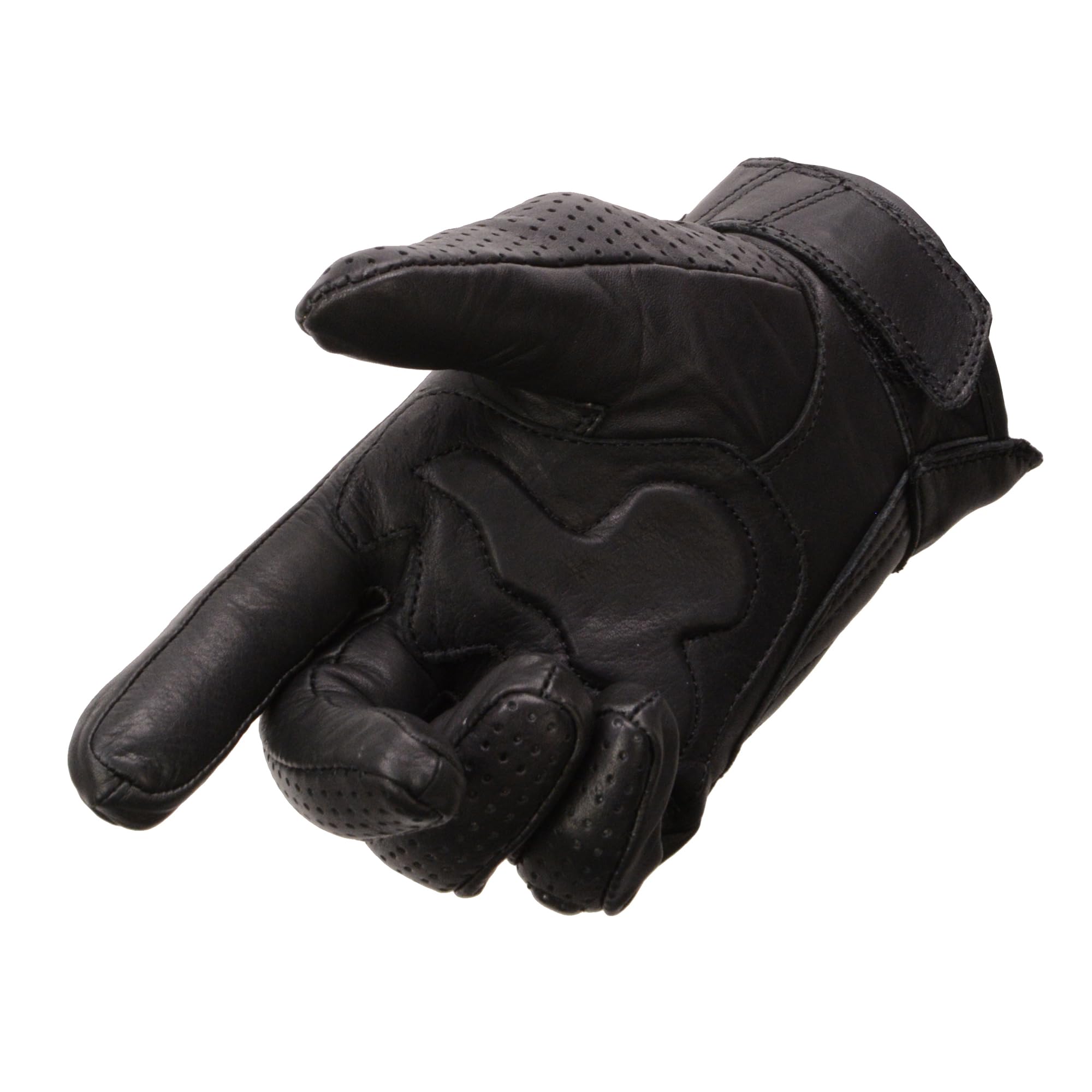 Milwaukee Leather Men'S Premium Leather Perforated Cruiser Gloves Mg7500 (Large)