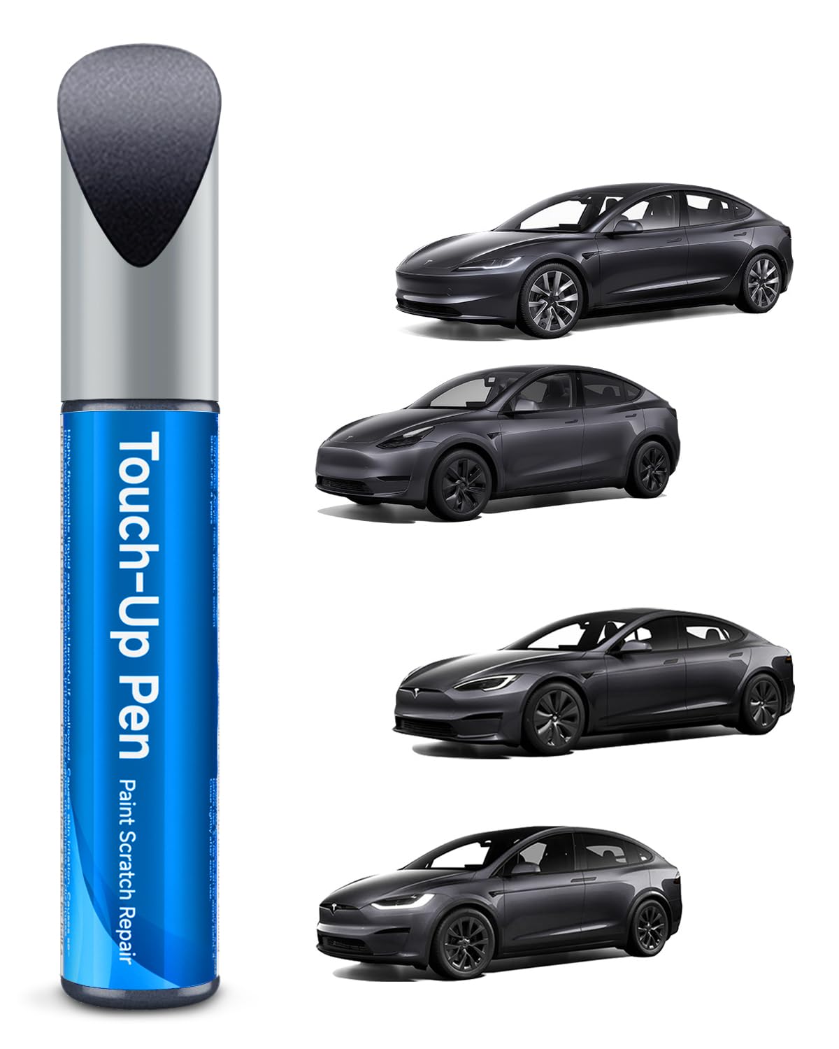 TESLAUNCH Stealth Grey (PN01) Touch Up Paint for Tesla for Model 3/Y/S/X - OEM Original Touch Up Paint Pen for Tesla Scratches R