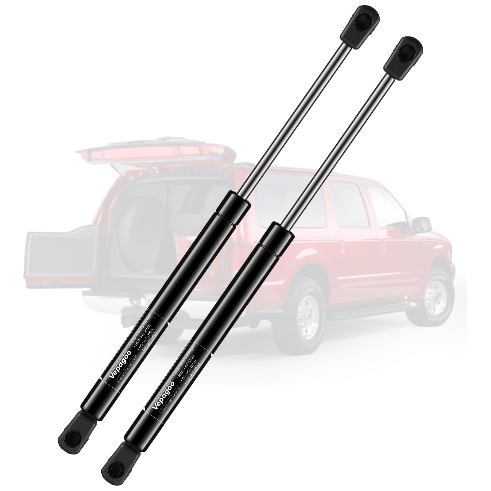 Vepagoo 6421 2000-2005 Ford Excursion Rear Hatch Struts Rear Window Shocks 1.5 Higher Than Oem, 13960, 6421, 6421Ex, Pm2019Ex, Set Of 2