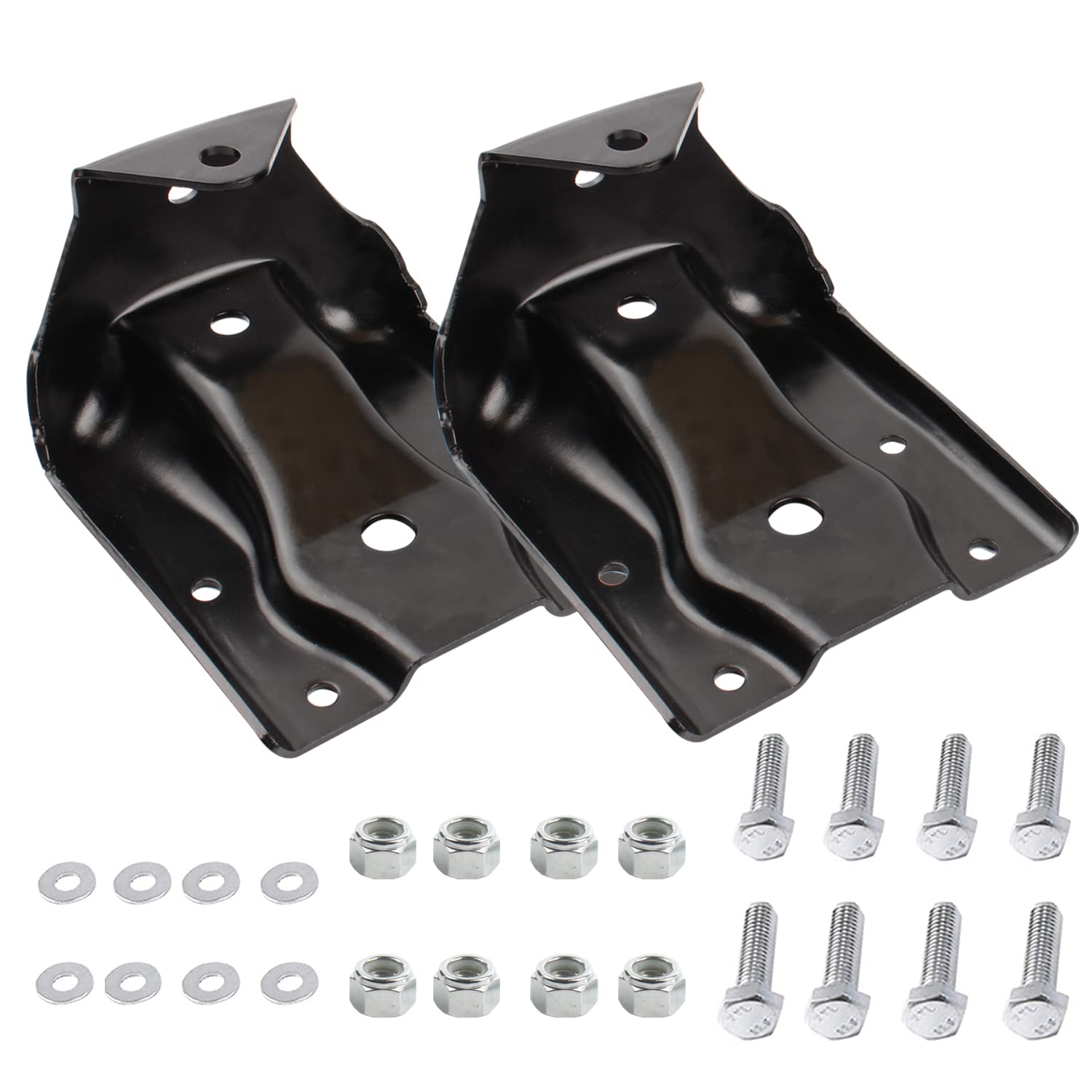 12474021 Rear Leaf Spring Bracket Kit Compatible With 1999-2015 Silverado Sierra 1500, 2007-2009 Tahoe Yukon Escalade Avalanche, Rear Leaf Spring Hanger Replace 722032