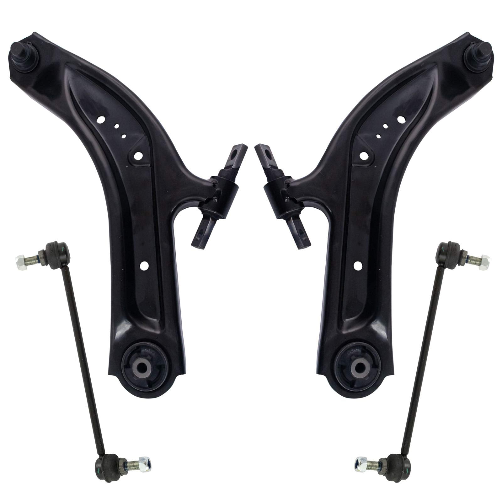 Trq Front Suspension Kit Control Arm With Ball Joint Sway Bar Stabilizer Link Compatible With 2014-2020 Nissan Rogue 2017-2022 R