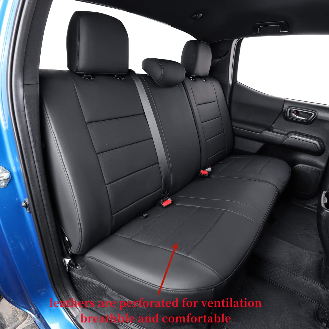 Coverdream Custom Seat Covers Compatible With Select Toyota Tacoma Double Cab 2005 2006 2007 2008 2009 2010 2011 2012 2013 2014