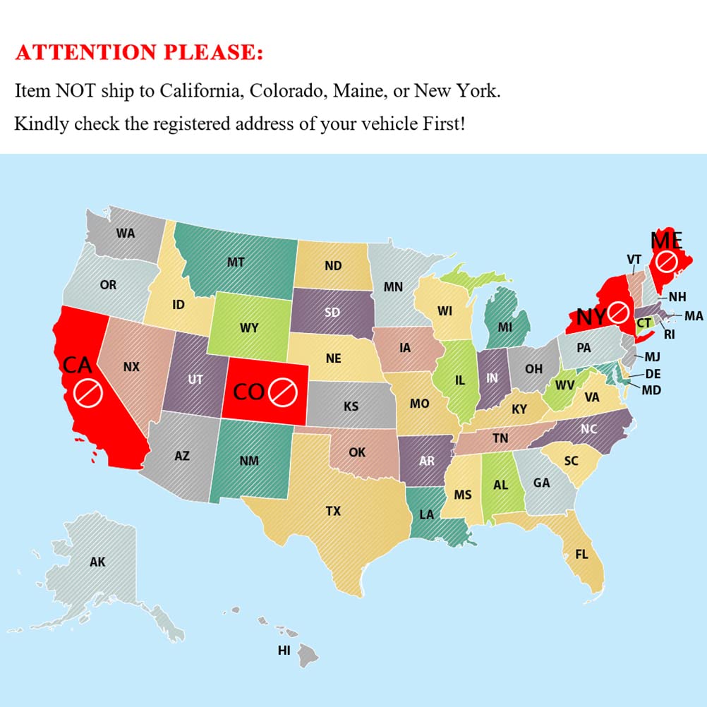 Mayasaf ?2 Pack?2'' Inlet/Outlet Universal Catalytic Converter, With O2 Port & Heat Shield (Epa Compliant)
