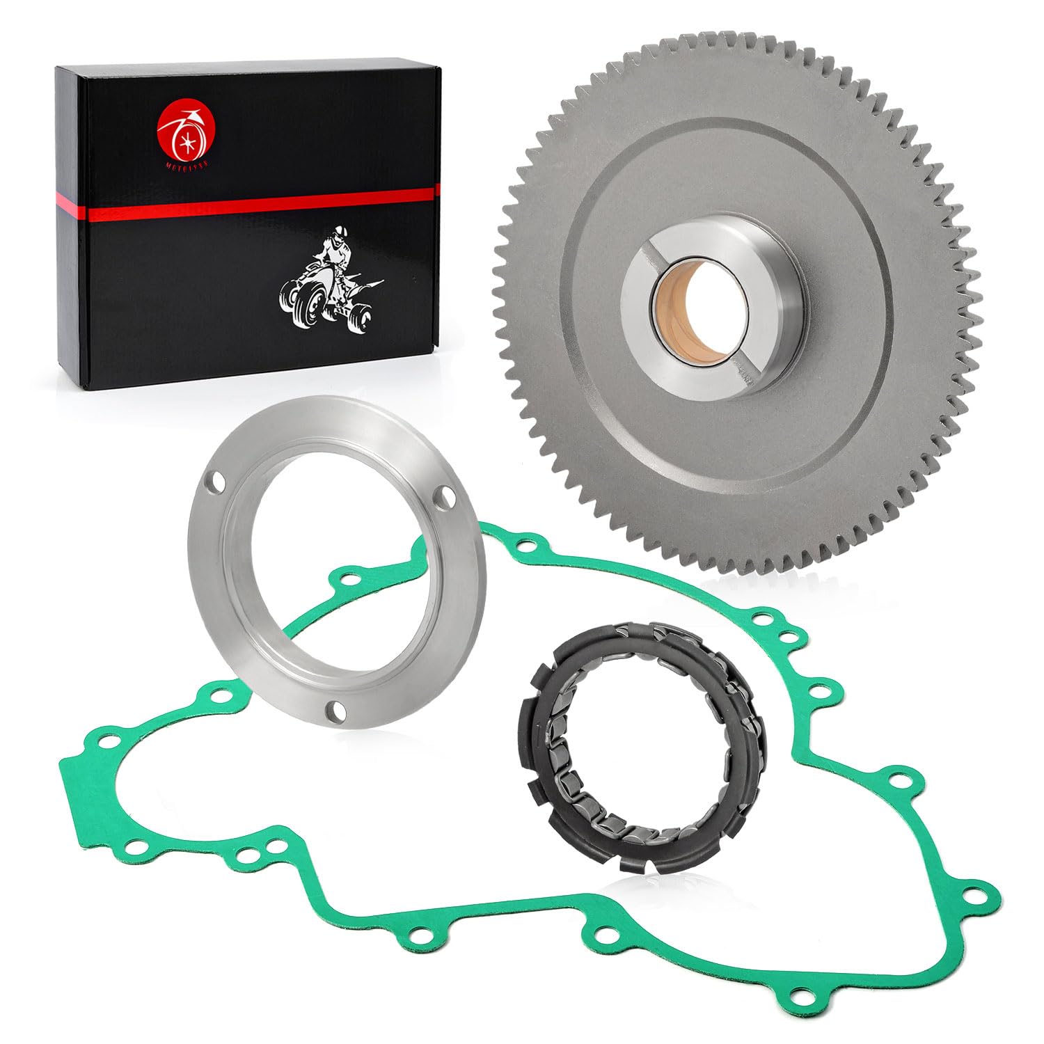 Starter Clutch kit One Way Bearing Idler Gear 76T W/Gasket For Polaris RZR Ranger General XP 4 S Pro Turbo Trail 900 1000 2015-2