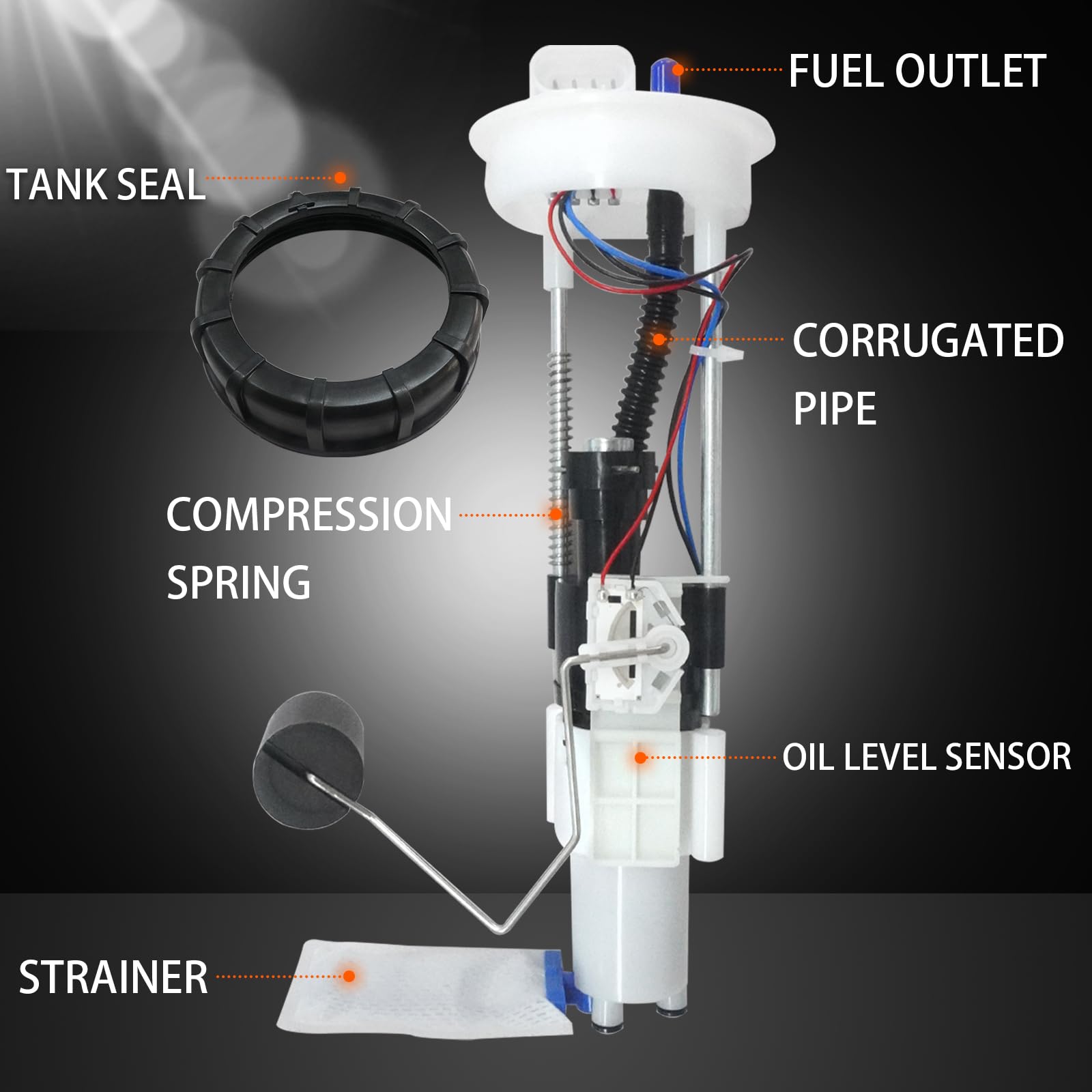 47-1011 2204403 Fuel Pump Polaris Replacement Compatible with Polaris RZR 800 /RZR 800 S/RZR 4 800/RZR 4 S 800 EFI EPS 2011 2012