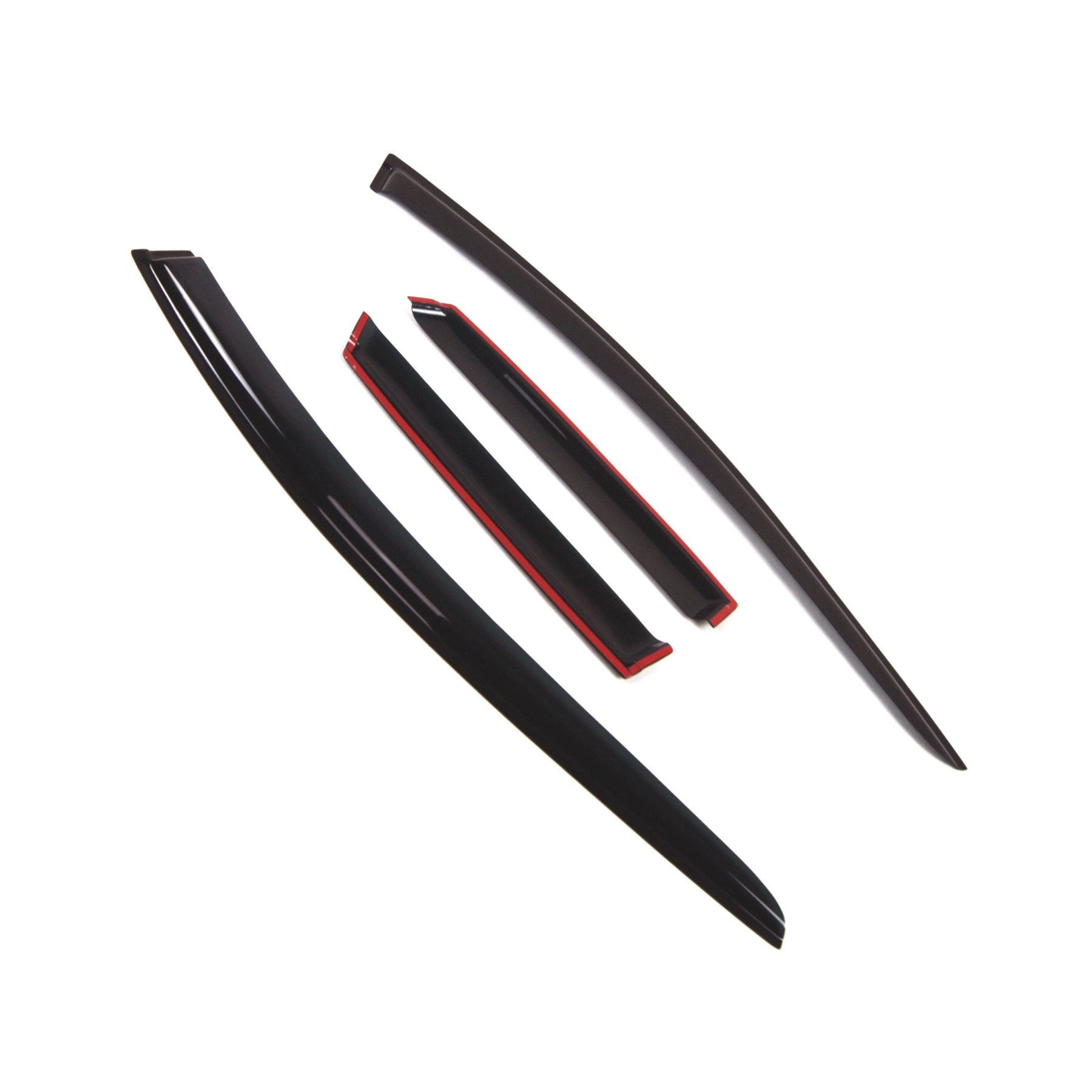 Tuningpros Wd2-310 Dark Smoke 4 Pcs Set Window Visor (Outside Mount) Deflector Rain Guard Compatible With 2007-2011 Mazda Cx-7