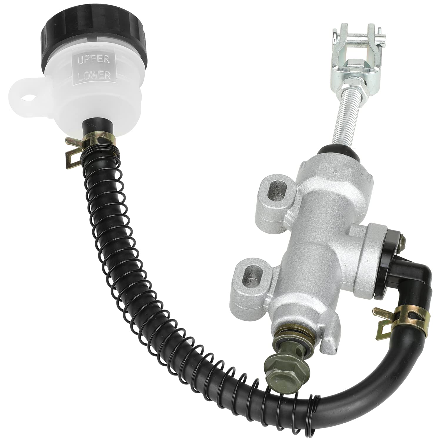 YOXUFA Rear Brake Master Cylinder Reservoir Hose Line for 90cc 110cc 125cc 150cc 200cc 250cc Arctic Cat Suzuki Chinese ATV Quad