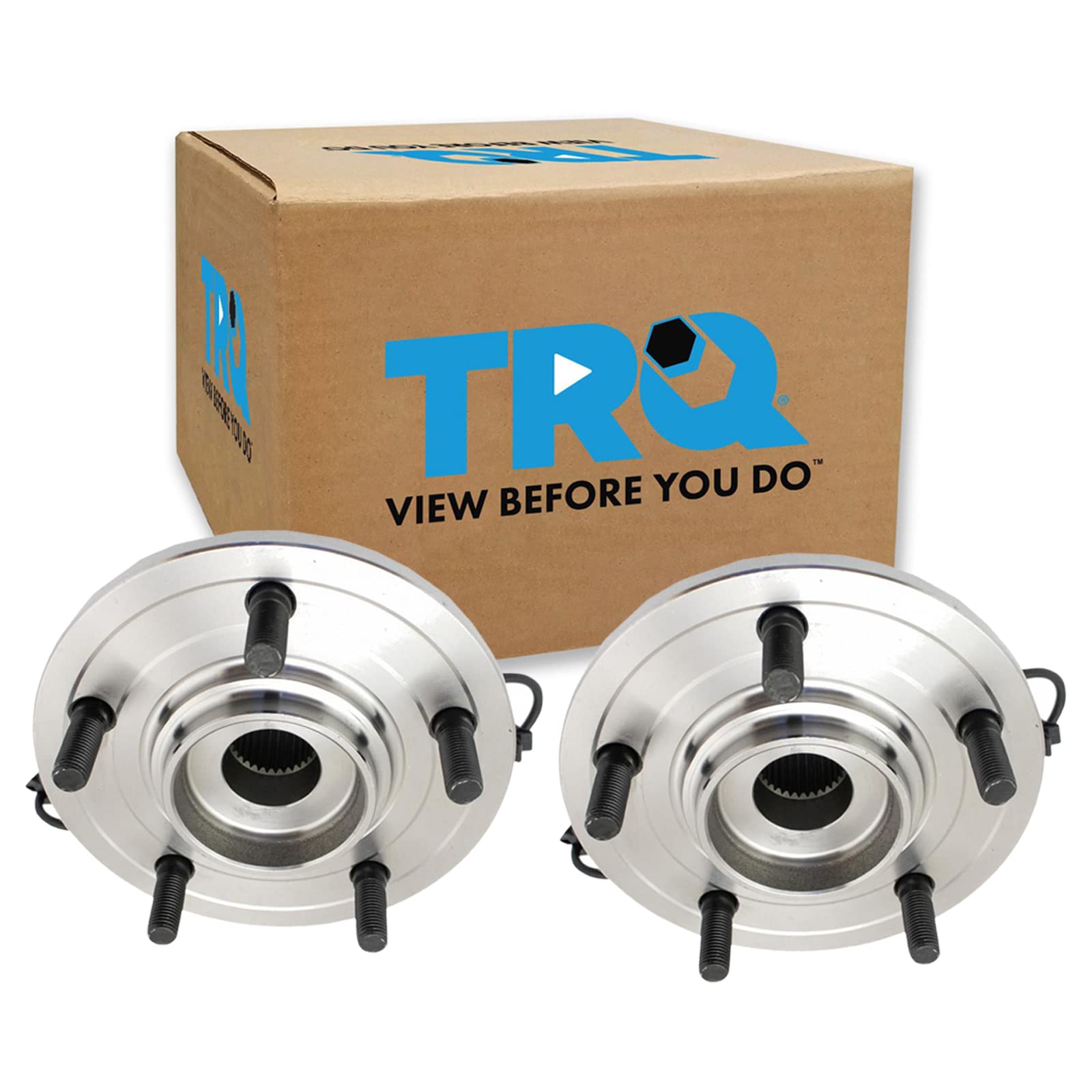 Trq Rear Wheel Hub Bearings Assembly Set Compatible With 2007-2008 Chrysler Pacifica
