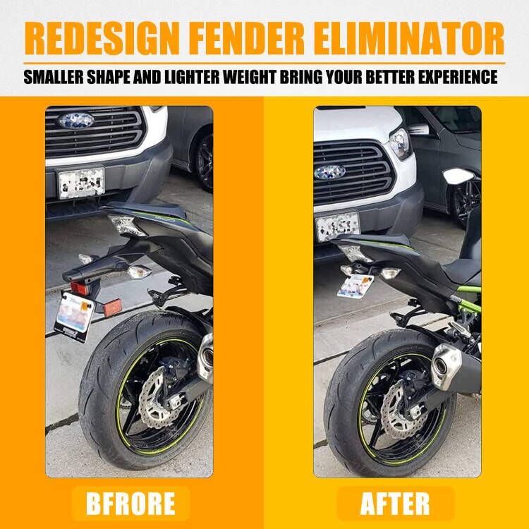 Ransoto Ninja 650 Fender Eliminator Compatible With Kawasaki Z650 Zx650 2023 2022 2021 2020 2019 2018 2017 License Plate Mount B
