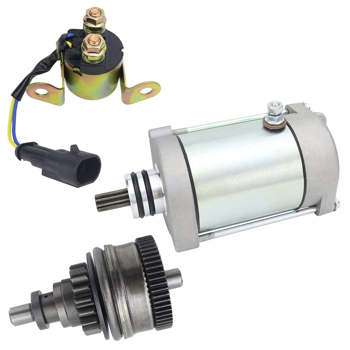 Soarider Starter & Bendix & Relay for Polaris Sportsman 700 800 X2 07-14| Ranger 700 800 Xp 06-15| RZR 800 4 S 08-14, 4010417 40