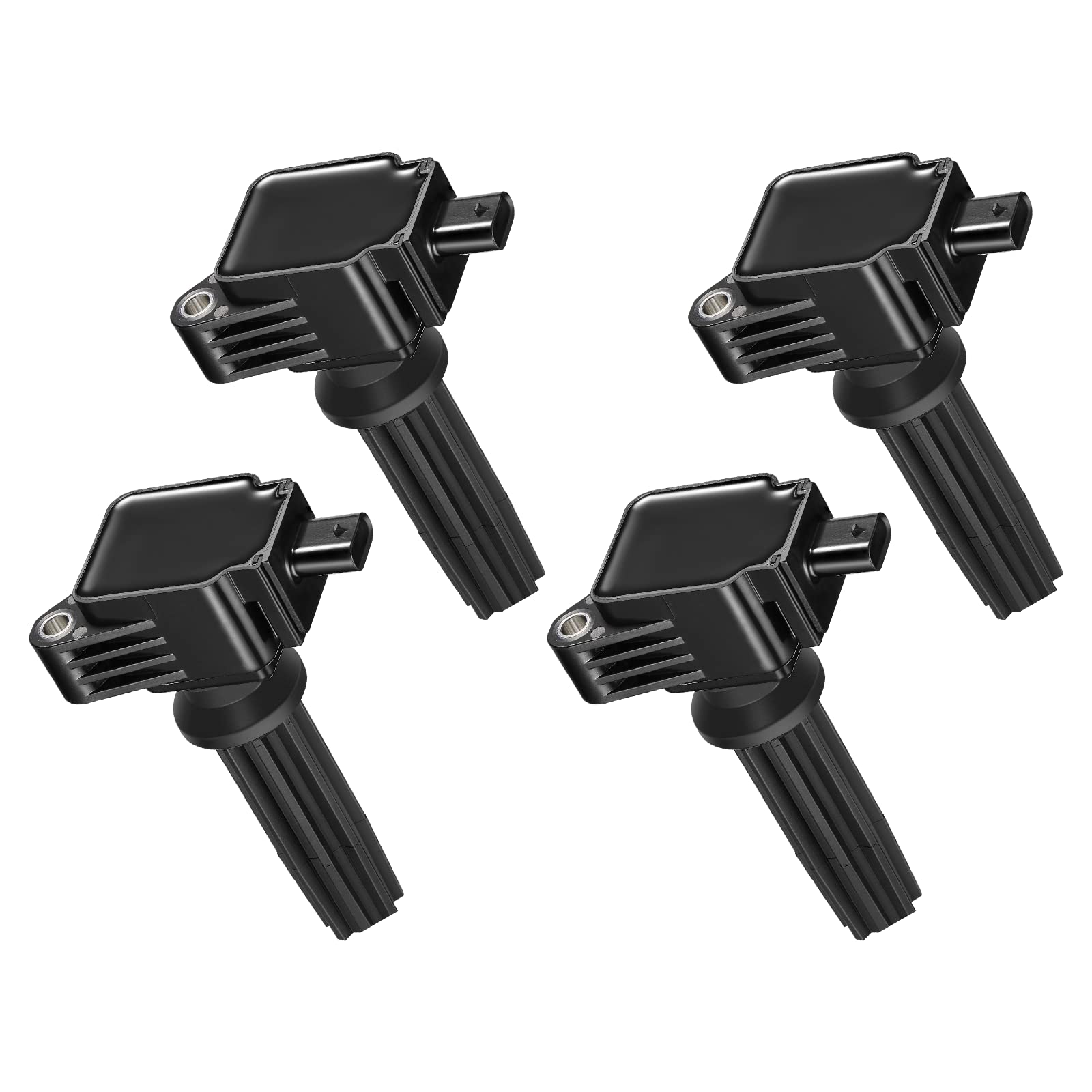 BDFHYK Ignition Coil Pack Set of 4 Compatible with Lincoln MKZ MKC, Compatible with Ford Escape Explorer Focus Fusion Mustang 2.