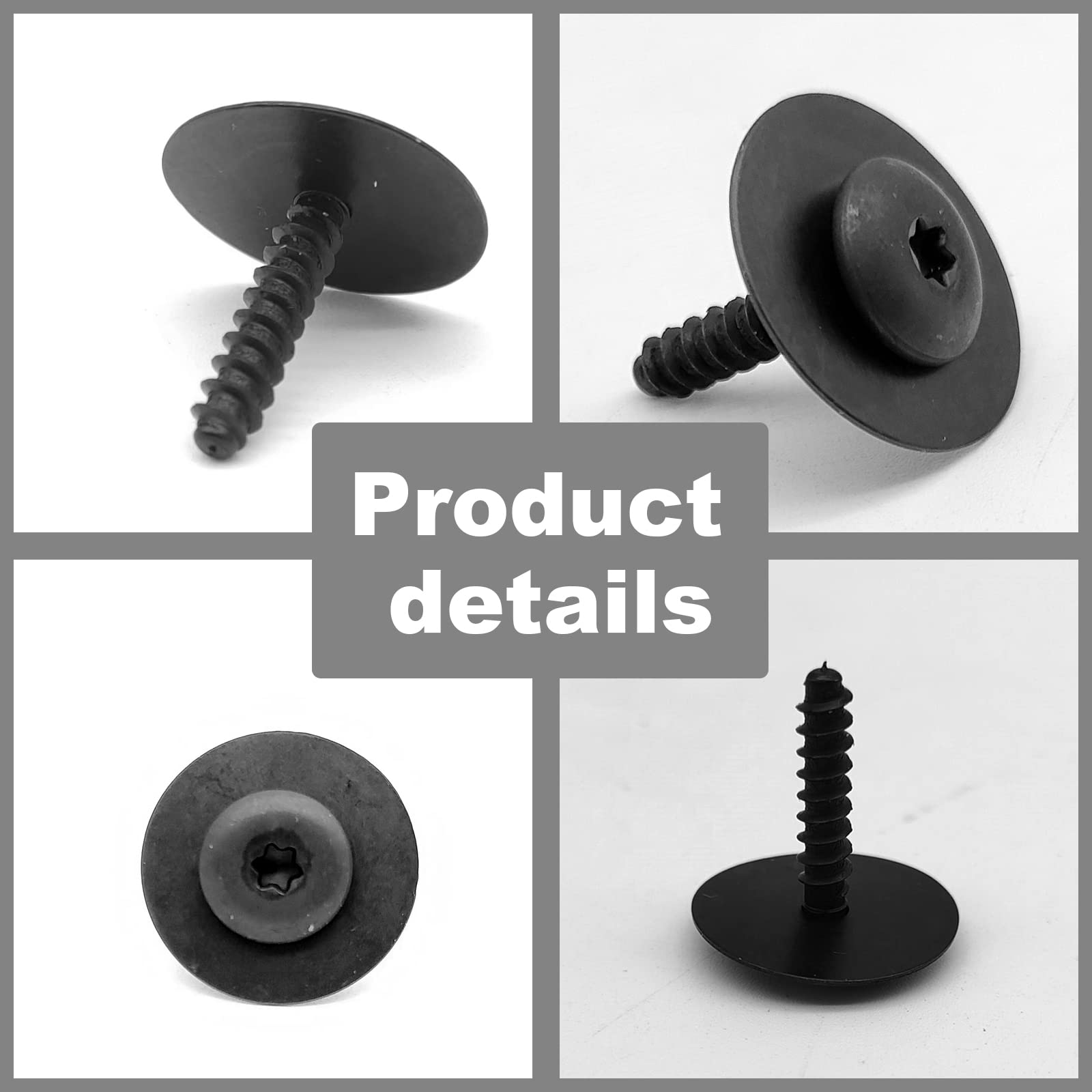 Fender Liner Splash Shield Bolt Screw 11548270 Compatible with GM Chevro-let Camaro Colorado Cruze Equinox Impala Malibu Travers