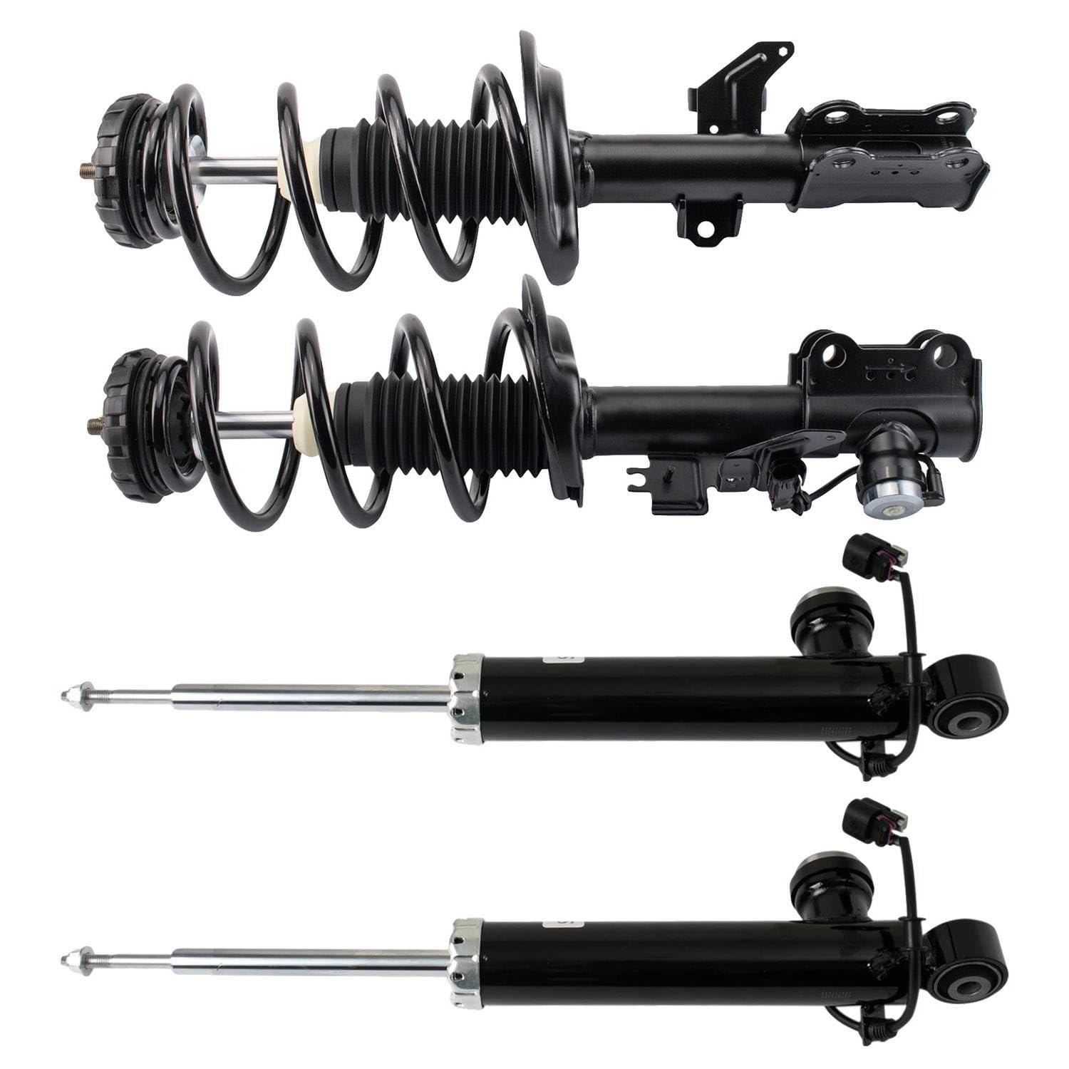 Trq Front And Rear Complete Strut Assembly & Shock Absorber Kit Complete Strut & Coil Spring Assembly Compatible With 2010-2016 