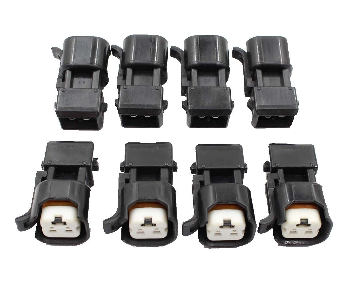AUTOKAY 8pcs Fuel Injector Adapter Kit for EV1 to USCAR EV6 & EV14 Chevy LS1 LS2 LS3