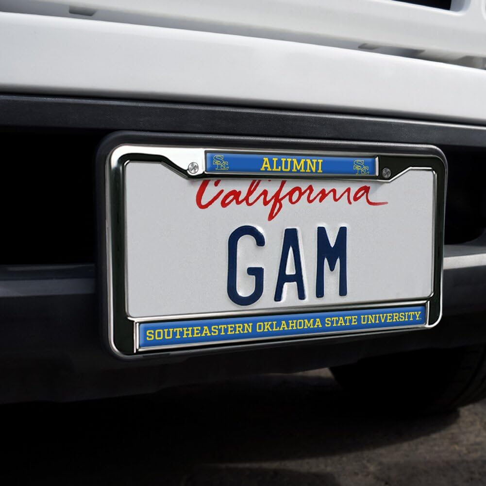 Southeastern Oklahoma State University Alumni Full Size Standard License Plate Metal Frame