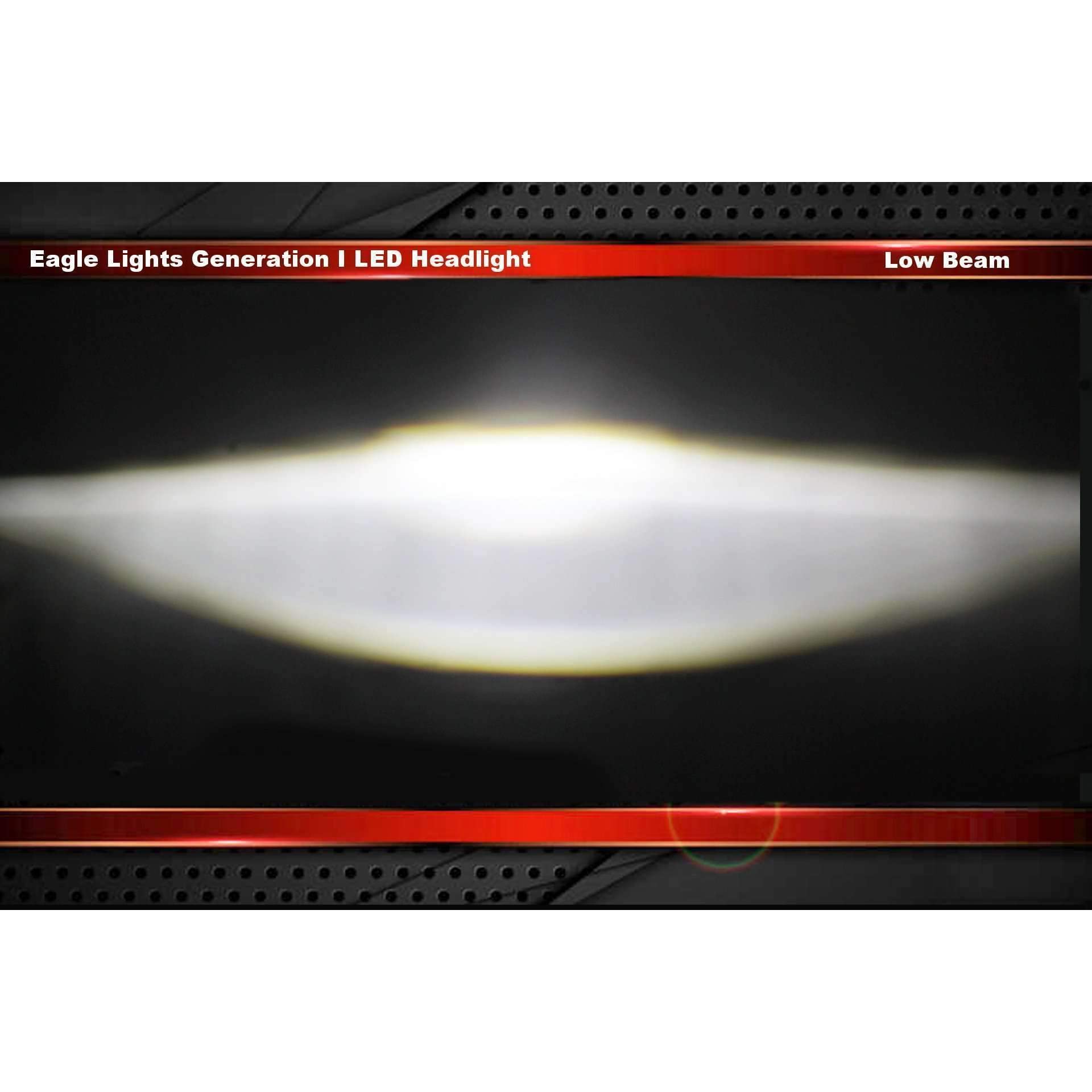 Eagle Lights 8700B 7' Led Headlight For Harley Davidson And Indian Motorcycles - Generation I/Black Kit/No Installation Accessories