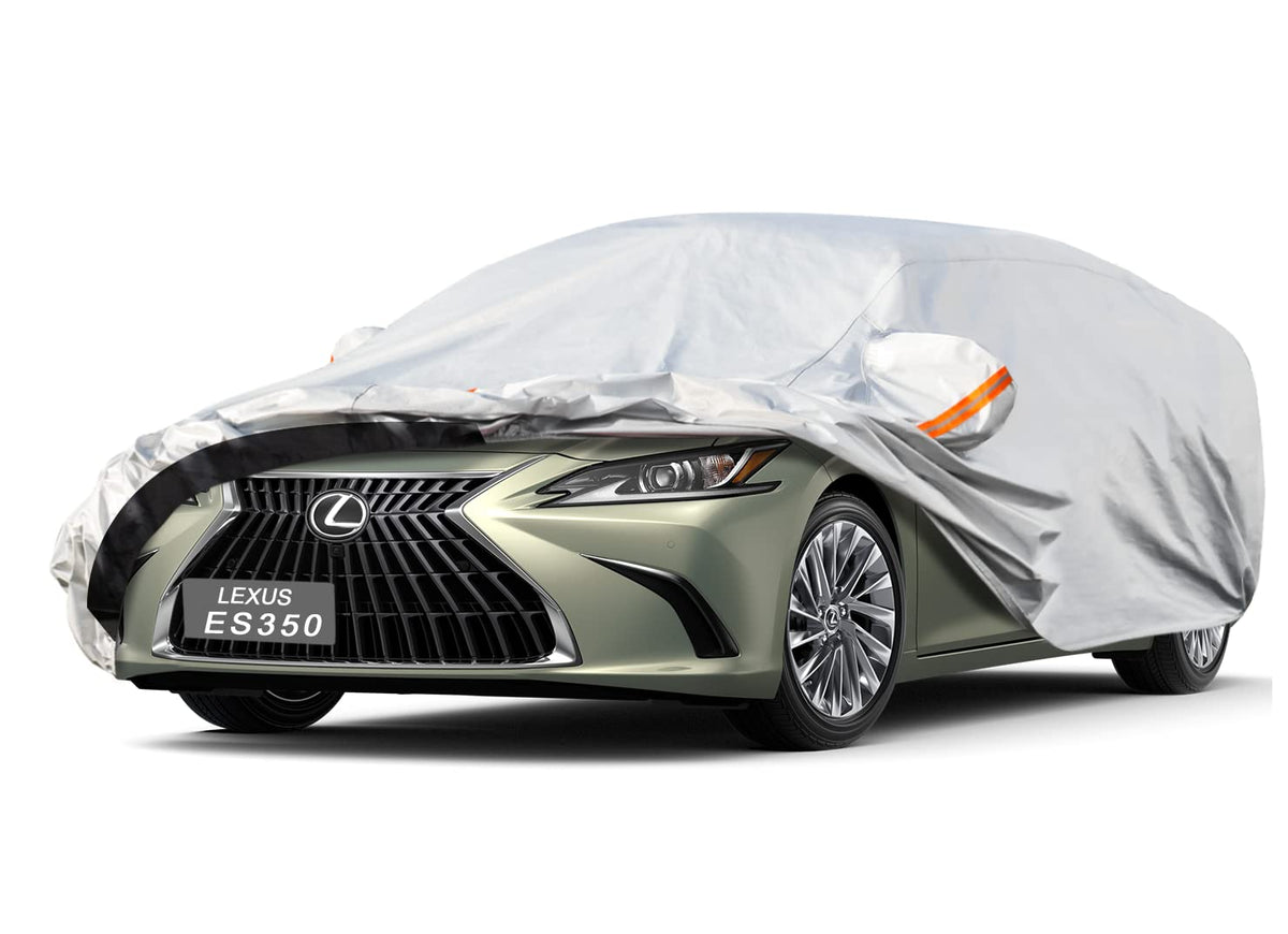 Gunhyi 6 Layer Car Cover Custom Fit Lexus Es Es300 Es330 Es350 Es300H (2001-2025) Waterproof All Weather, Heavy Duty Outdoor Sno