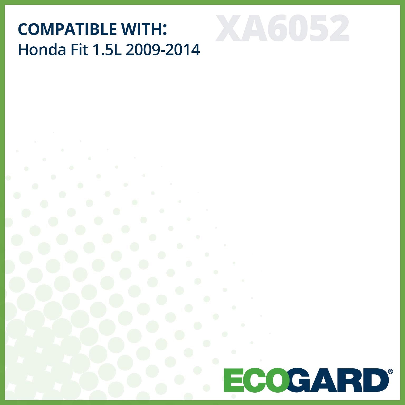 Ecogard Xa6052 Premium Engine Air Filter Fits Honda Fit 1.5L 2009-2014