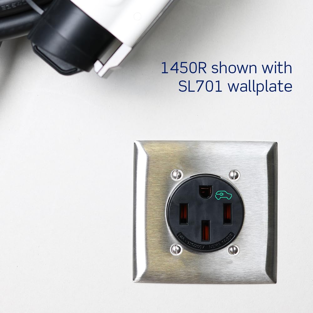 Leviton 1450R 50 Amp EV Charging Receptacle/Outlet, Heavy Duty