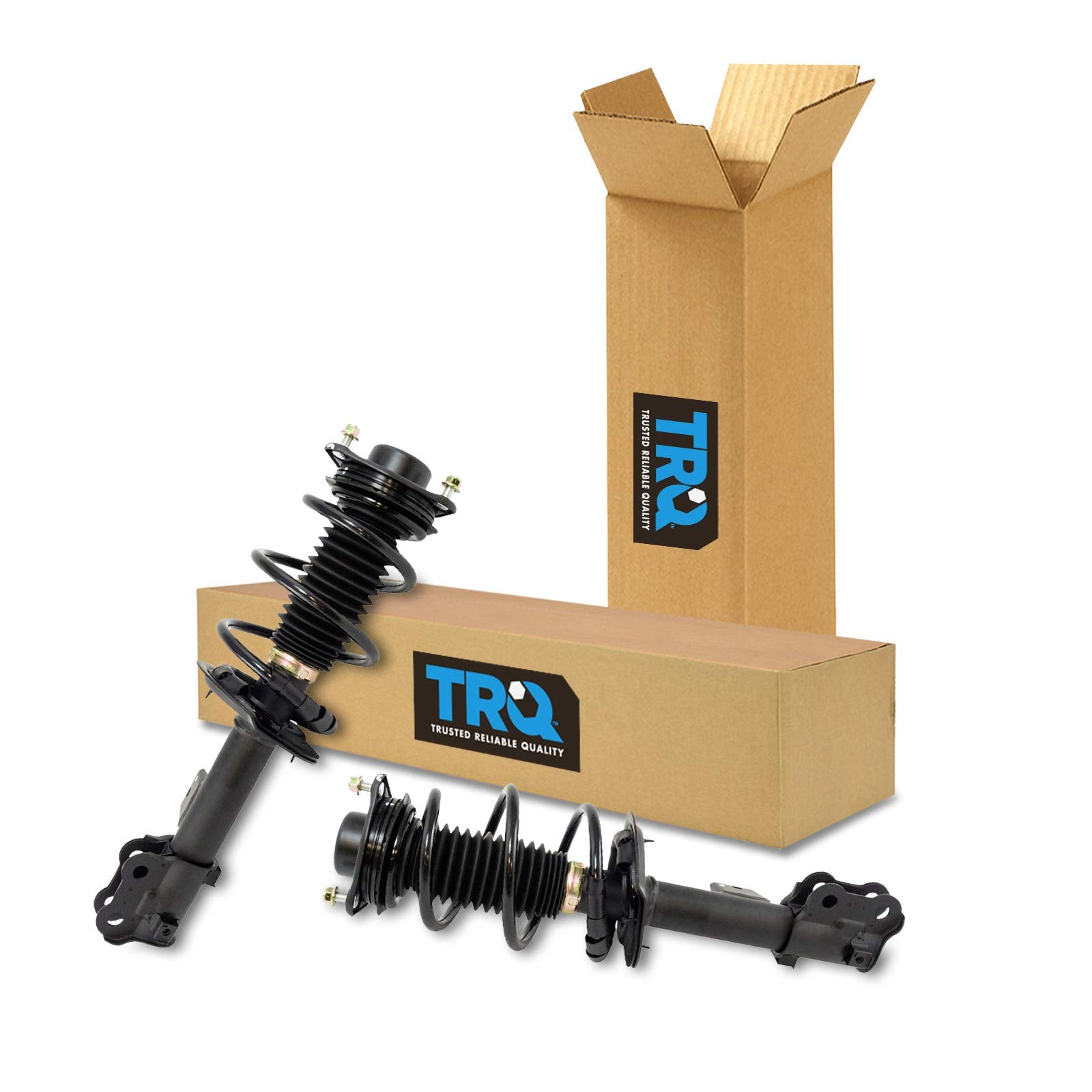 Trq Front Strut & Coil Spring Assembly Set Driver & Passenger Sides Compatible With 12-14 Hyundai Sonata