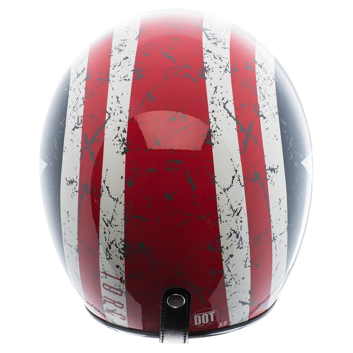 Torc (T50 Route 66) 3/4 Helmet With 'Rebel Star' Graphic (White, Small)