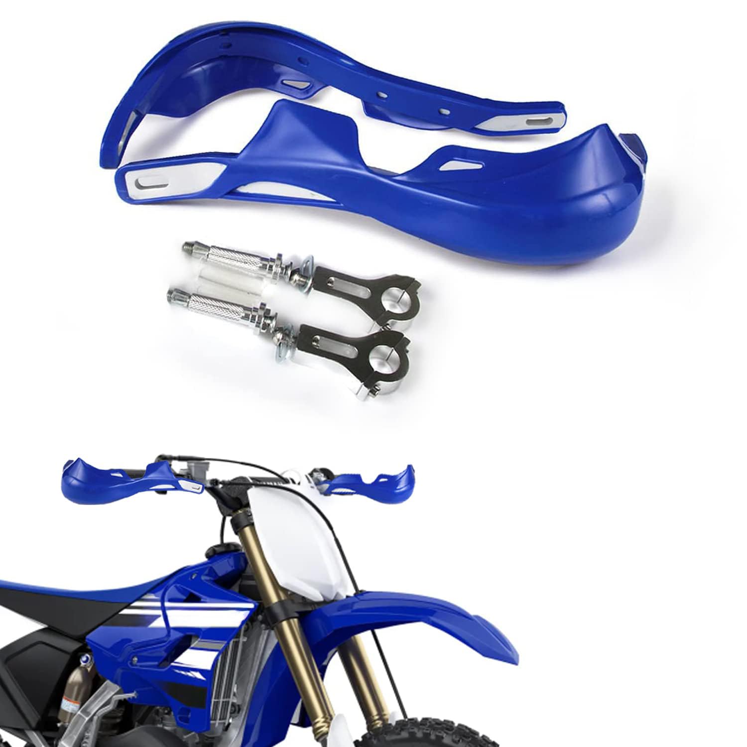 Anxin 22Mm 7/8” Handlebar Hand Guards Handguards Universal For Yz125 Yz250 Yz250F Yz450F Wr250F Wr450F Tw200 Xt250 Ttr125 Ttr230 Dirt Pit Bike Atv Quad Enduro Motocross Blue