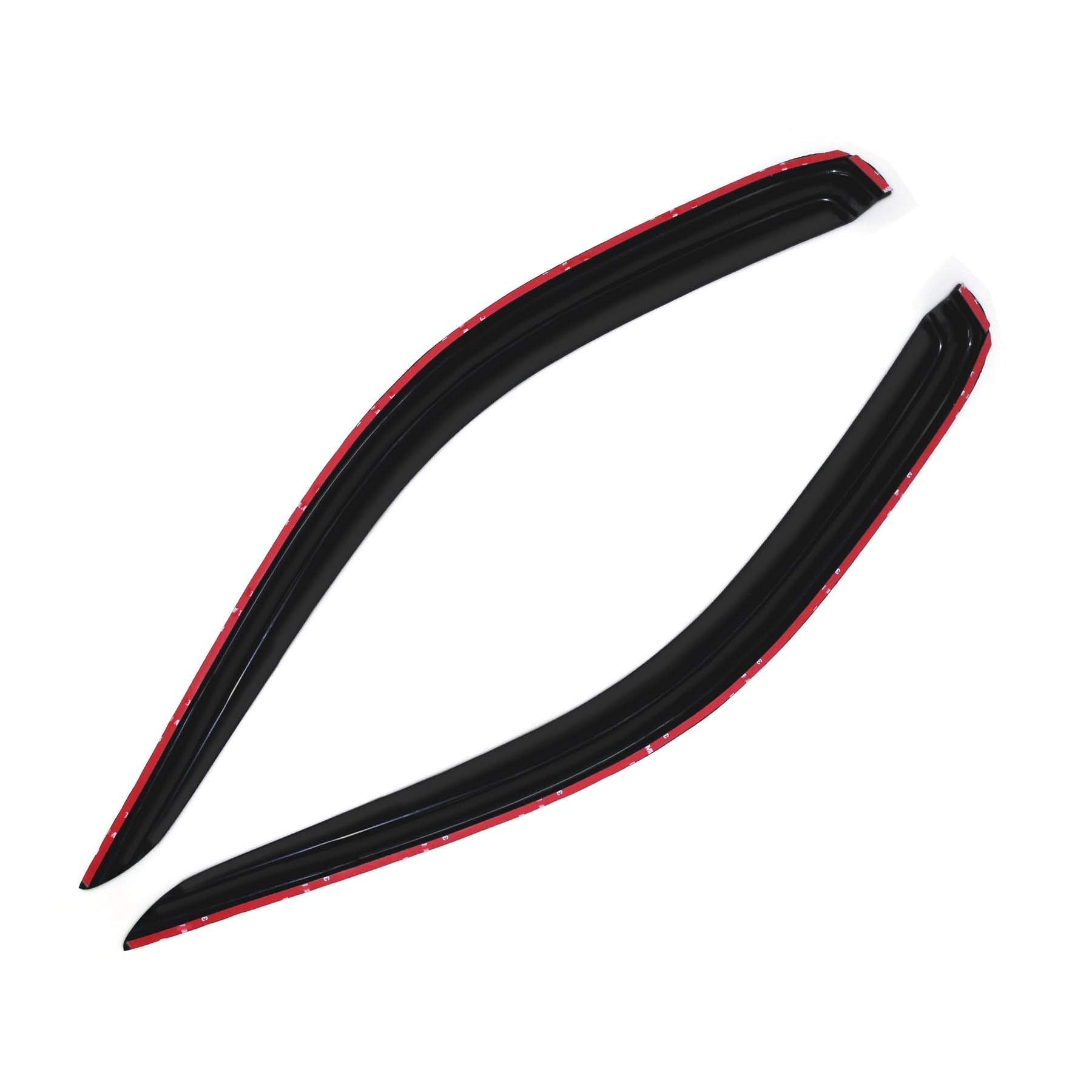 Gldifa Smoke Front Window Visor Compatible With Dodge Dakota Standard Cab 1997-2004 Wind Deflector Sun Rain Guards Outside 2Pc 9