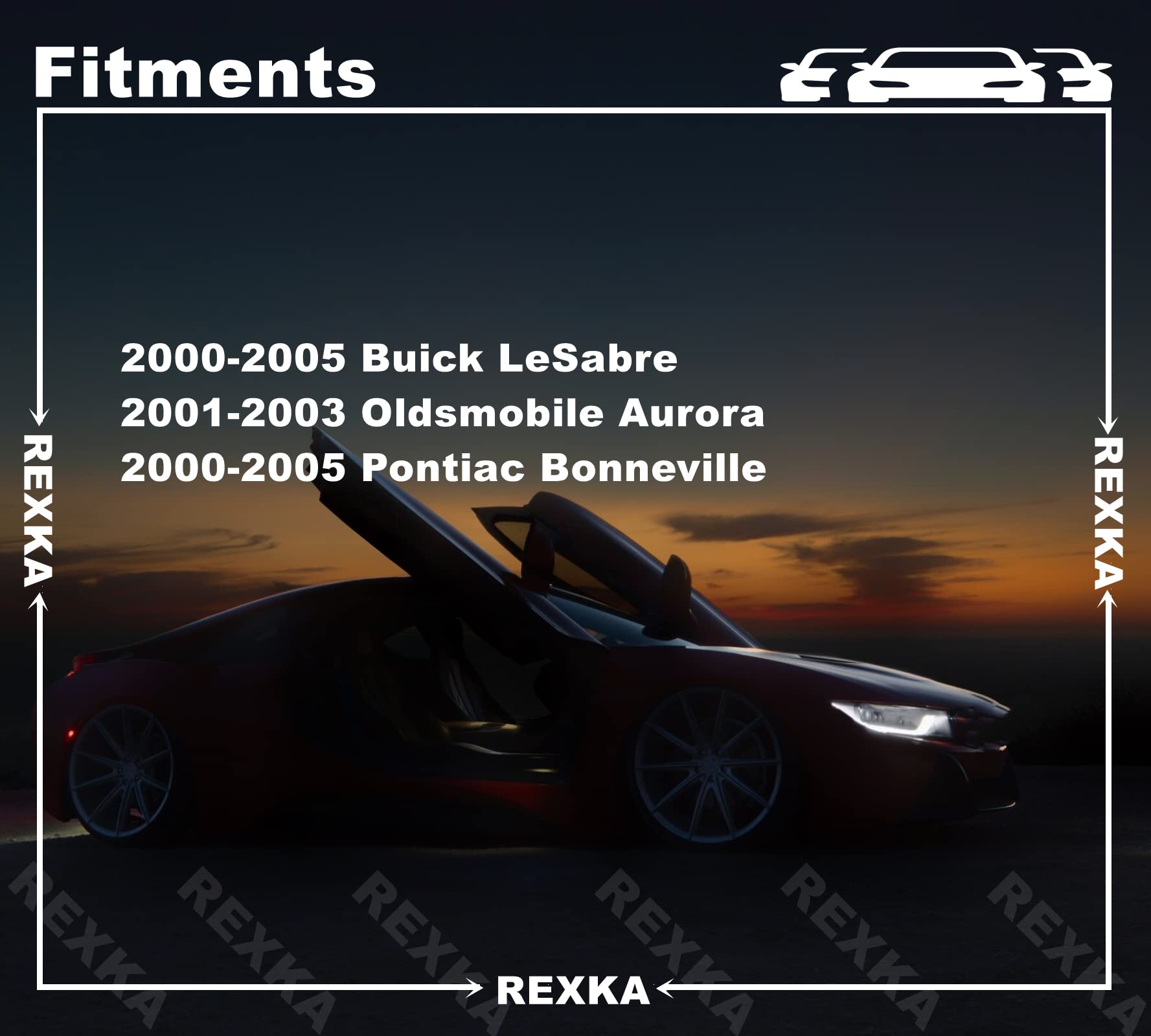 Rexka 20Pcs Door Trim Panel Retainer Clips 25707329 For Gm Buick Lesabre Lucerne Oldsmobile Aurora Oldsmobile Aurora