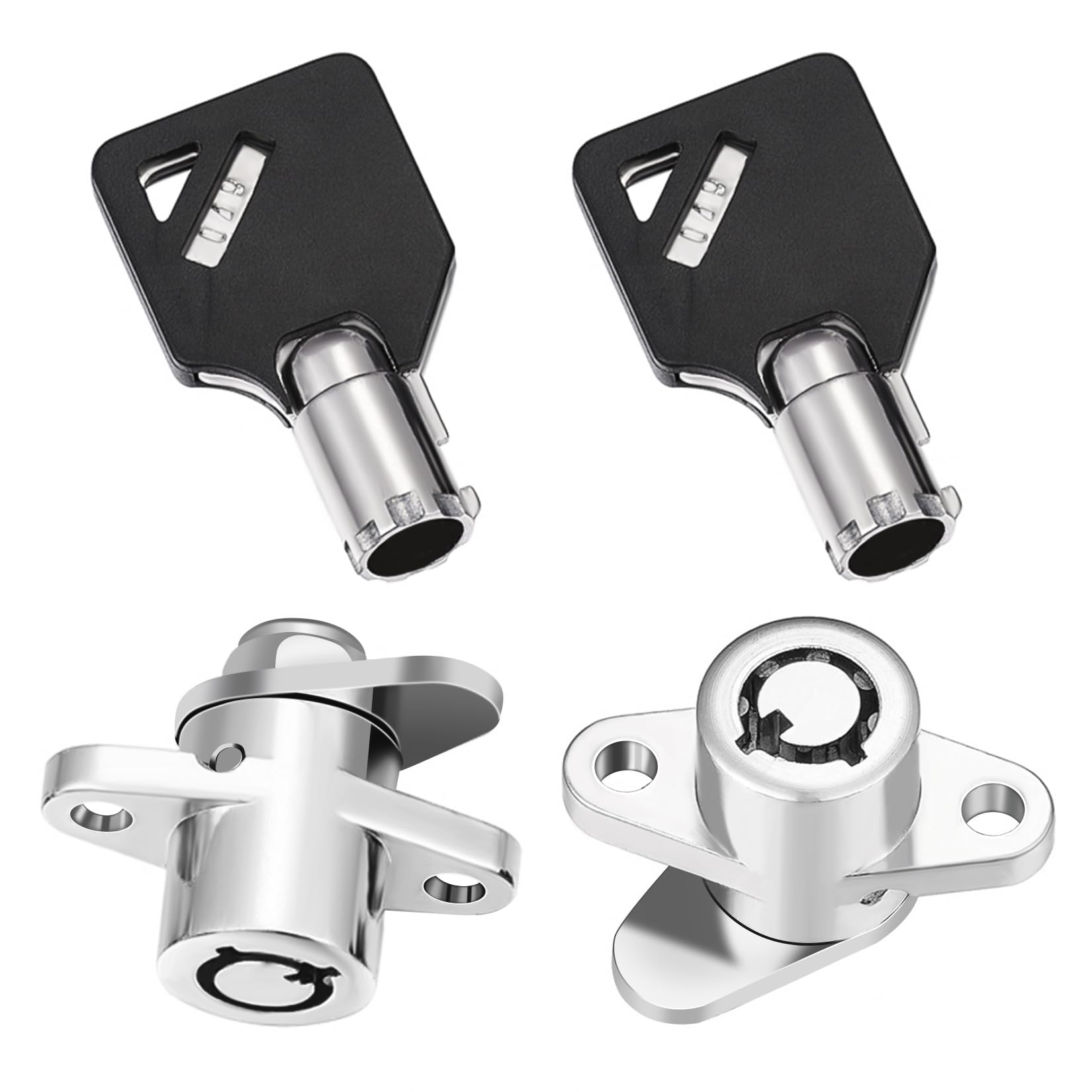 PBYMT 2 Keys Saddlebag Lock Set Saddle Hard Bag Compatible for Harley Touring Road King Electra Glide Street Glide Tour Gide 199