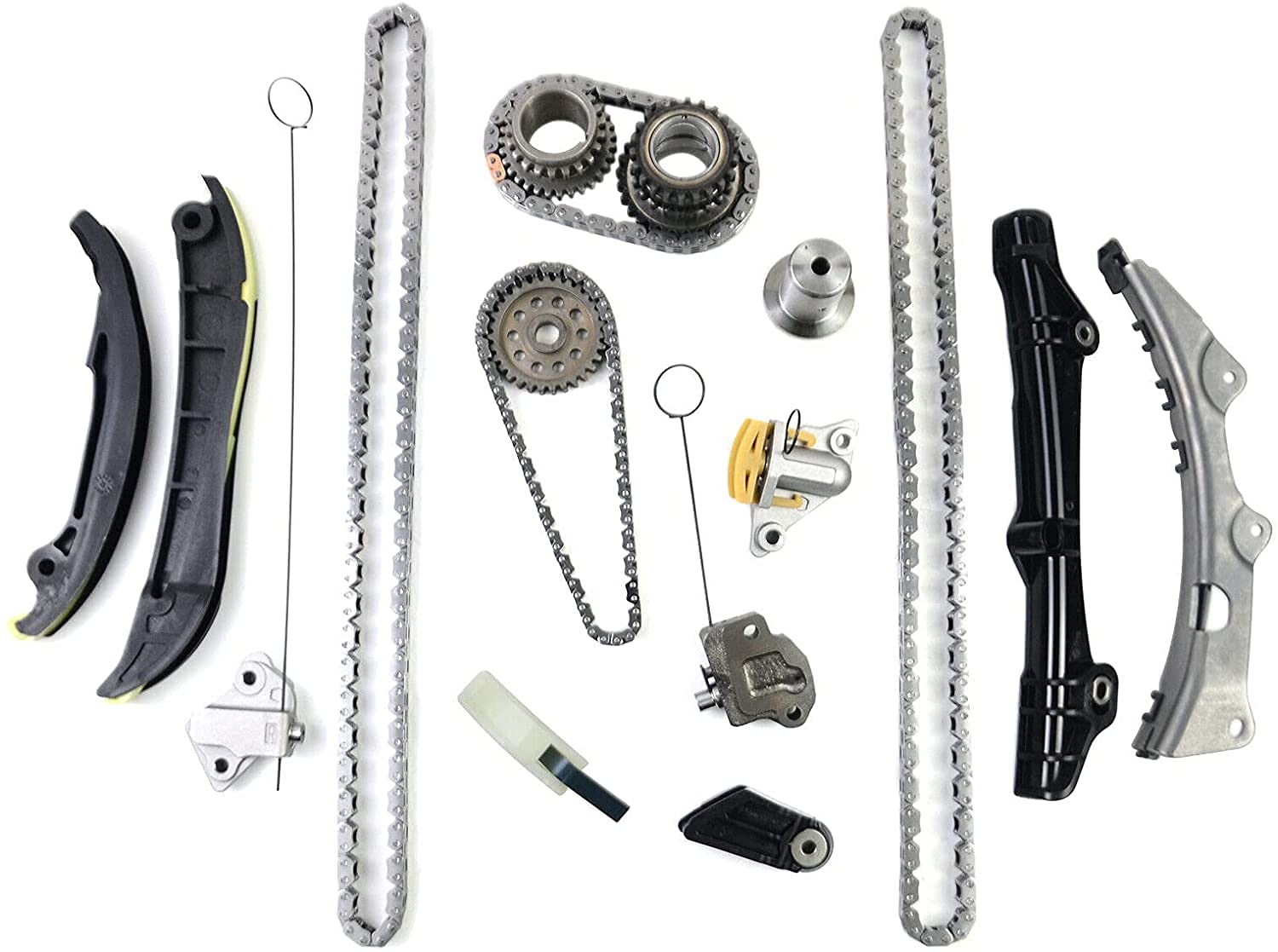 GELUOXI Rocker Arm Valve Lifter Timing Chain Head Gasket Kit Replacement for 2011-2015 Chrysler Jeep Dodge Ram 3.6L 5184352AF, 5