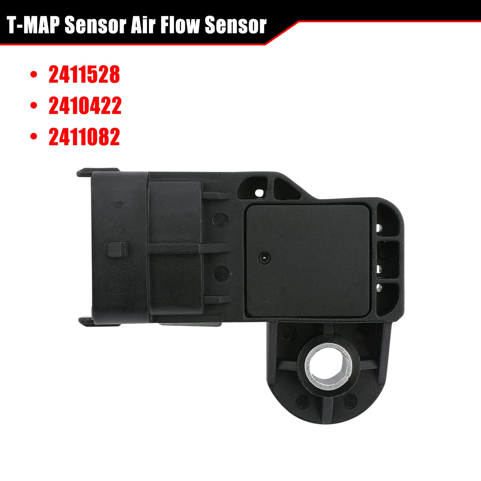 T-Map Sensor 2411528 Fits For 2004-2016 Polaris Series 700 800 900 (All Models),2014+ Series 570,General 1000,Ranger 1000,Ace 570 900,Snowmobile 2006-2018 Series 600 800 Fs/Fst Rmk Switchback Rush Etc