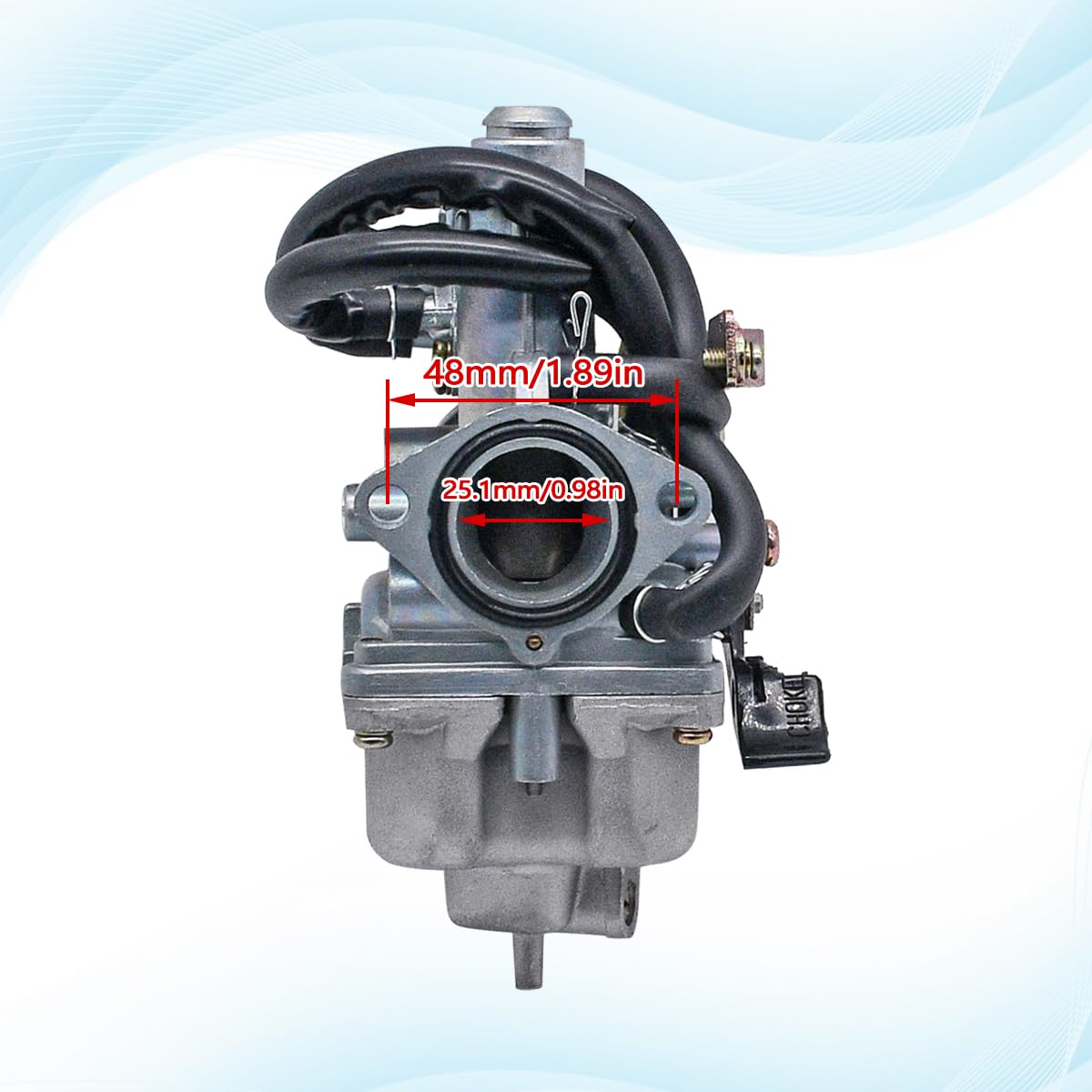 Jdllong Carburetor For Honda Trx 250 Recon 250 Trx250Te Trx250Tm 1997-2001 2002-2007 With Fuel Tank Petcock Valve & Air Filter