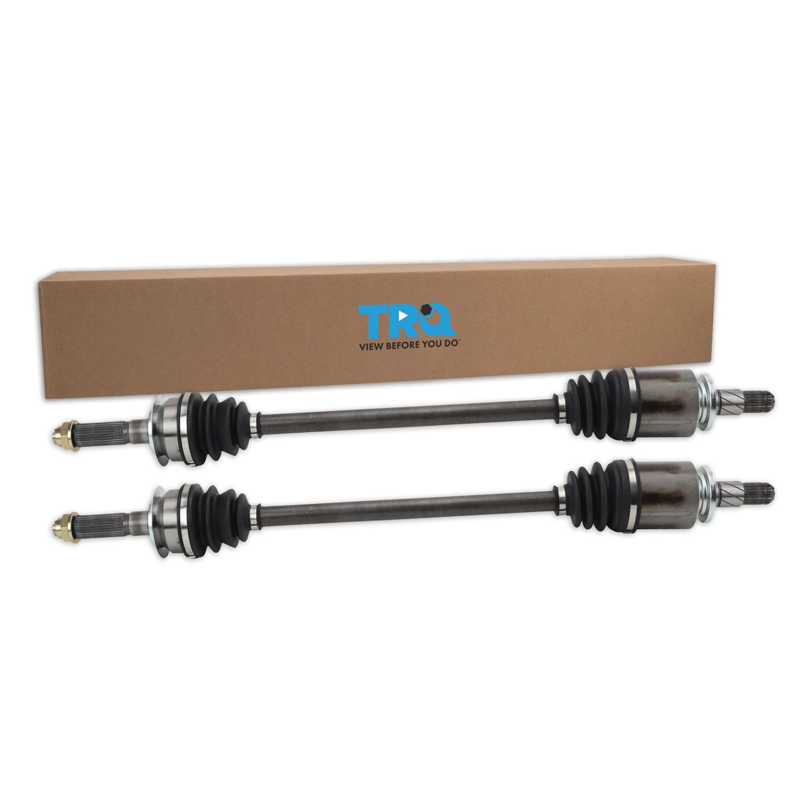 TRQ Rear CV Axle Shaft Assembly Set Compatible with 2008-2014 Subaru Impreza