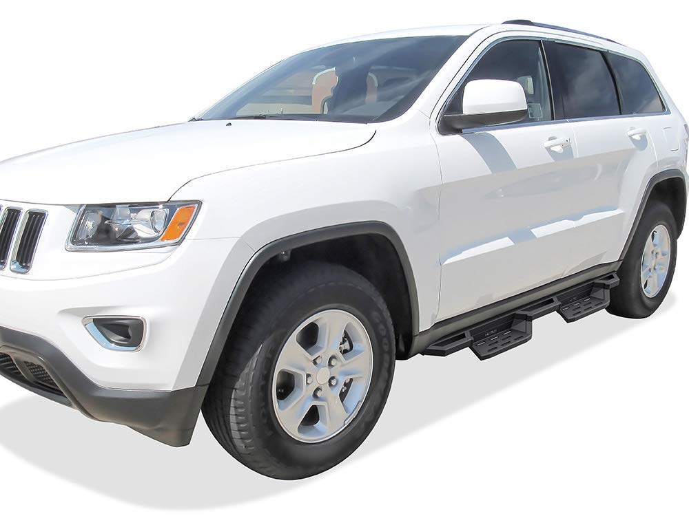 Aps Stainless Steel Pocket Steps Running Boards Side Bars Compatible With Jeep Grand Cherokee 2011-2021 (Include 22 Wk)(Exclude Limited X & High Altitude & Summit & Srt & Srt8 & Trackhawk & Trailhawk)
