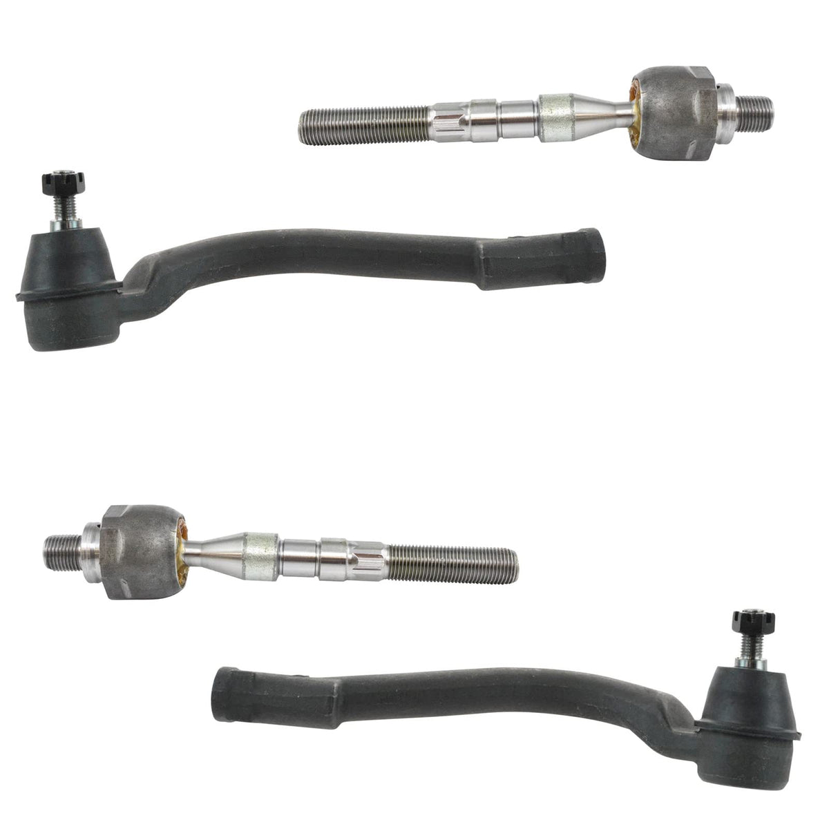 Trq Front Inner And Outer Tie Rod Set Compatible With 2010-2017 Hyundai Tucson 2011-2013 Kia Sportage