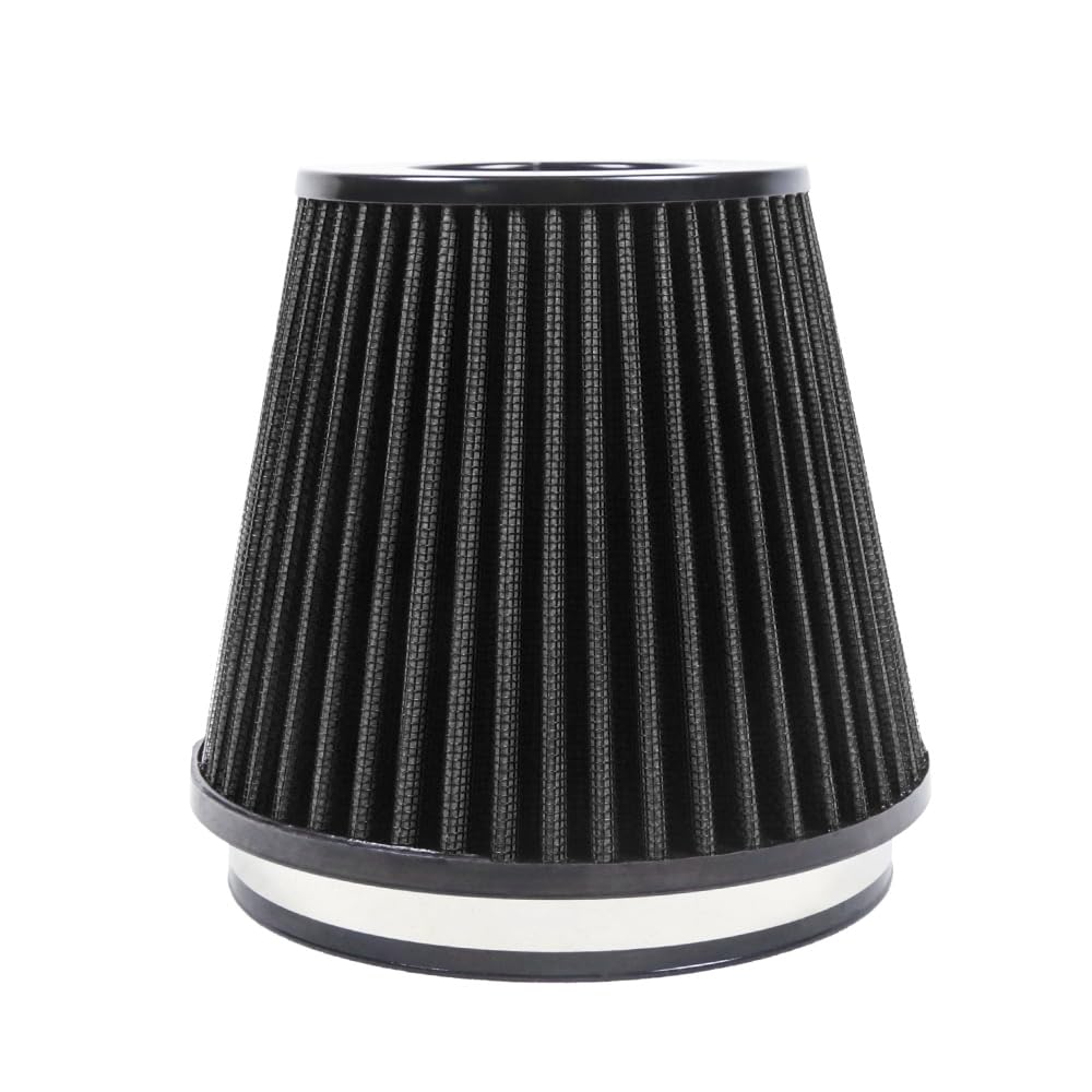 Kyostar 6 152mm High Flow Inlet Cold Air Intake Cone Replacement Dry Air Filter Black